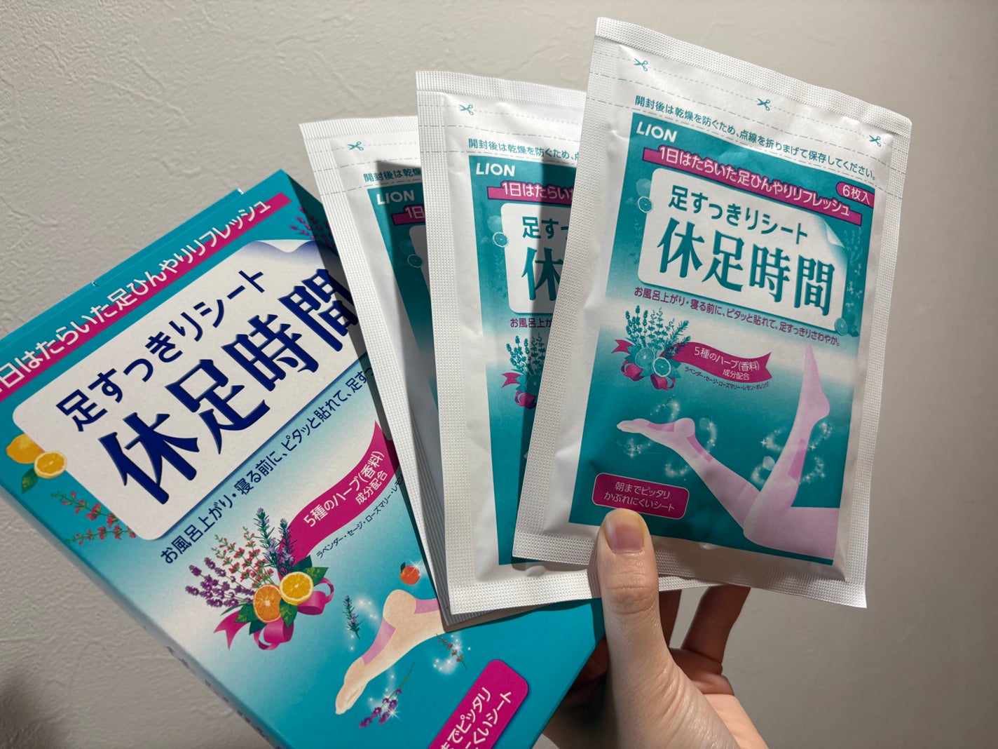 休足時間 足すっきりシート/休足時間/レッグ・フットケアを使ったクチコミ(1枚目)