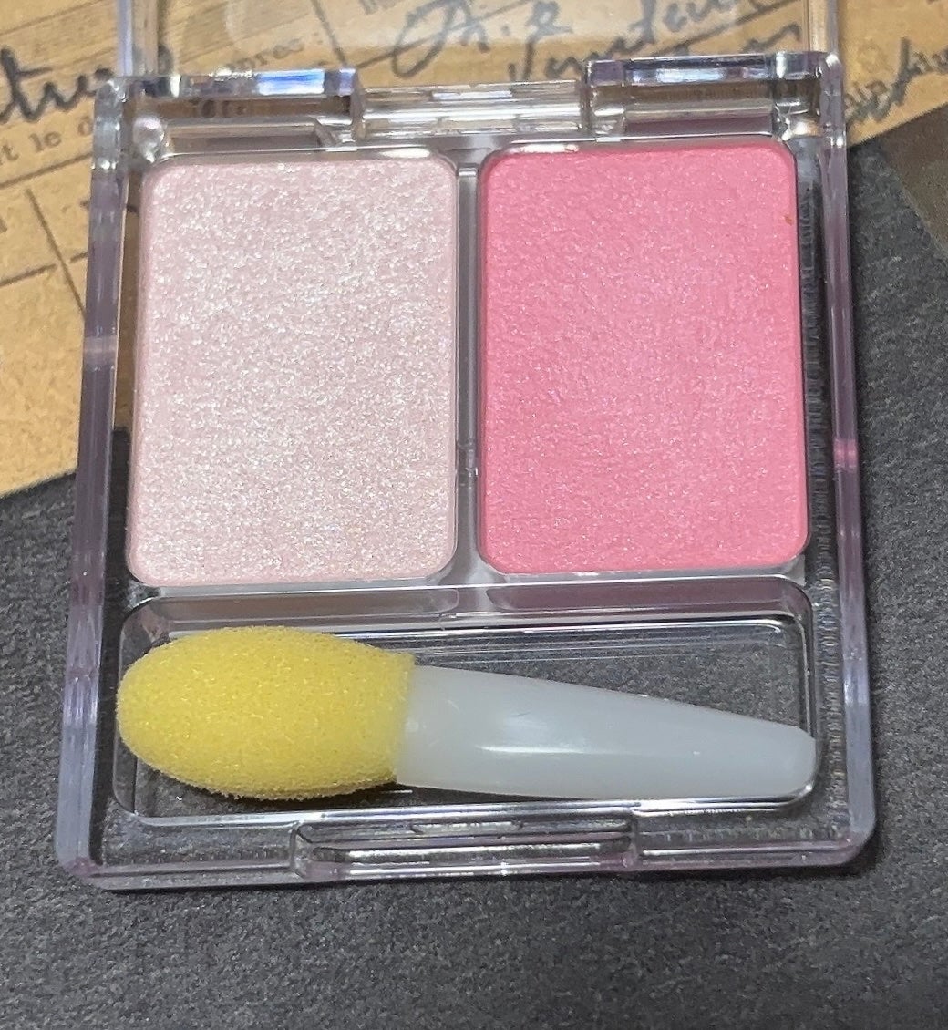 ツーカラー アイシャドウ ラメシリーズ/CEZANNE/アイシャドウパレットを使ったクチコミ(4枚目)