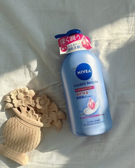 ニベア ルーセントビューティ ディープモイスチャー 浸透保湿美容液ボディミルク リッチローズの香り/ニベア/ボディミルクを使ったクチコミ(4枚目)