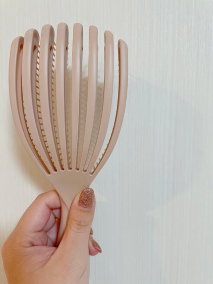 フィンガーフレックスブラシ ベージュ/マペペ/ヘアブラシの画像