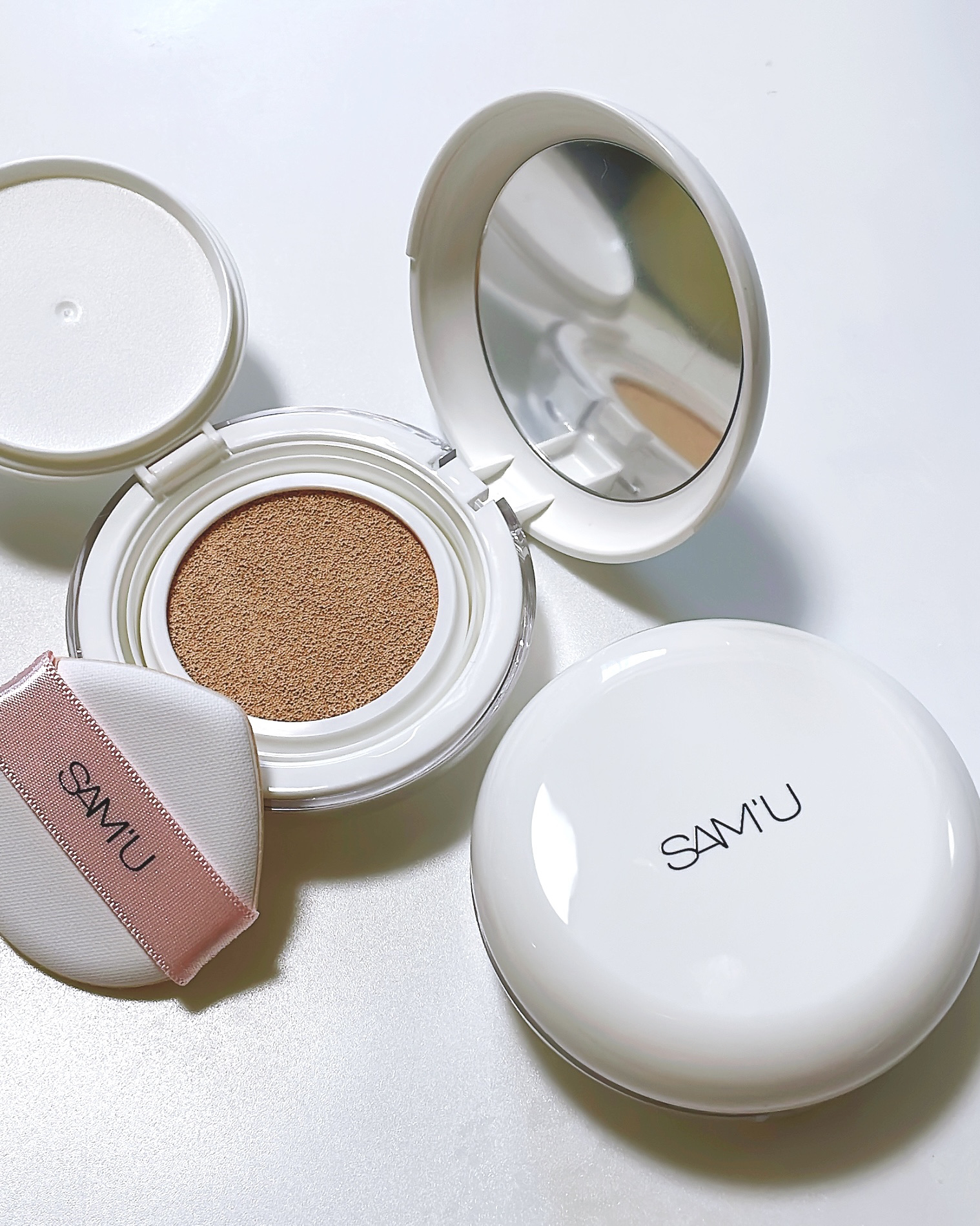 センシティブピュア＆ピュアクッション/SAM'U/クッションファンデーションを使ったクチコミ（2枚目）