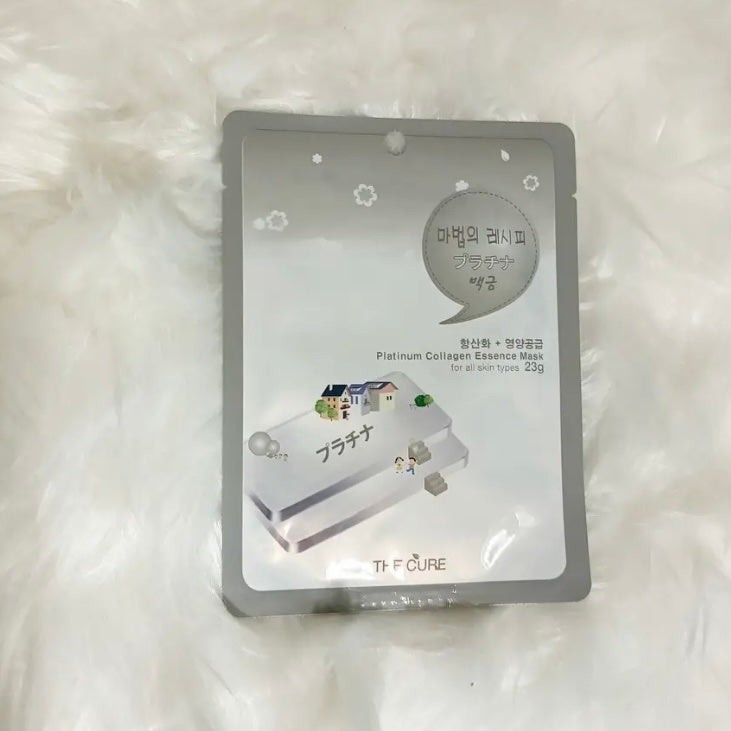プラチナコラーゲンエッセンスマスク/THE CURE(ザキュア)/シートマスク・パックを使ったクチコミ(1枚目)