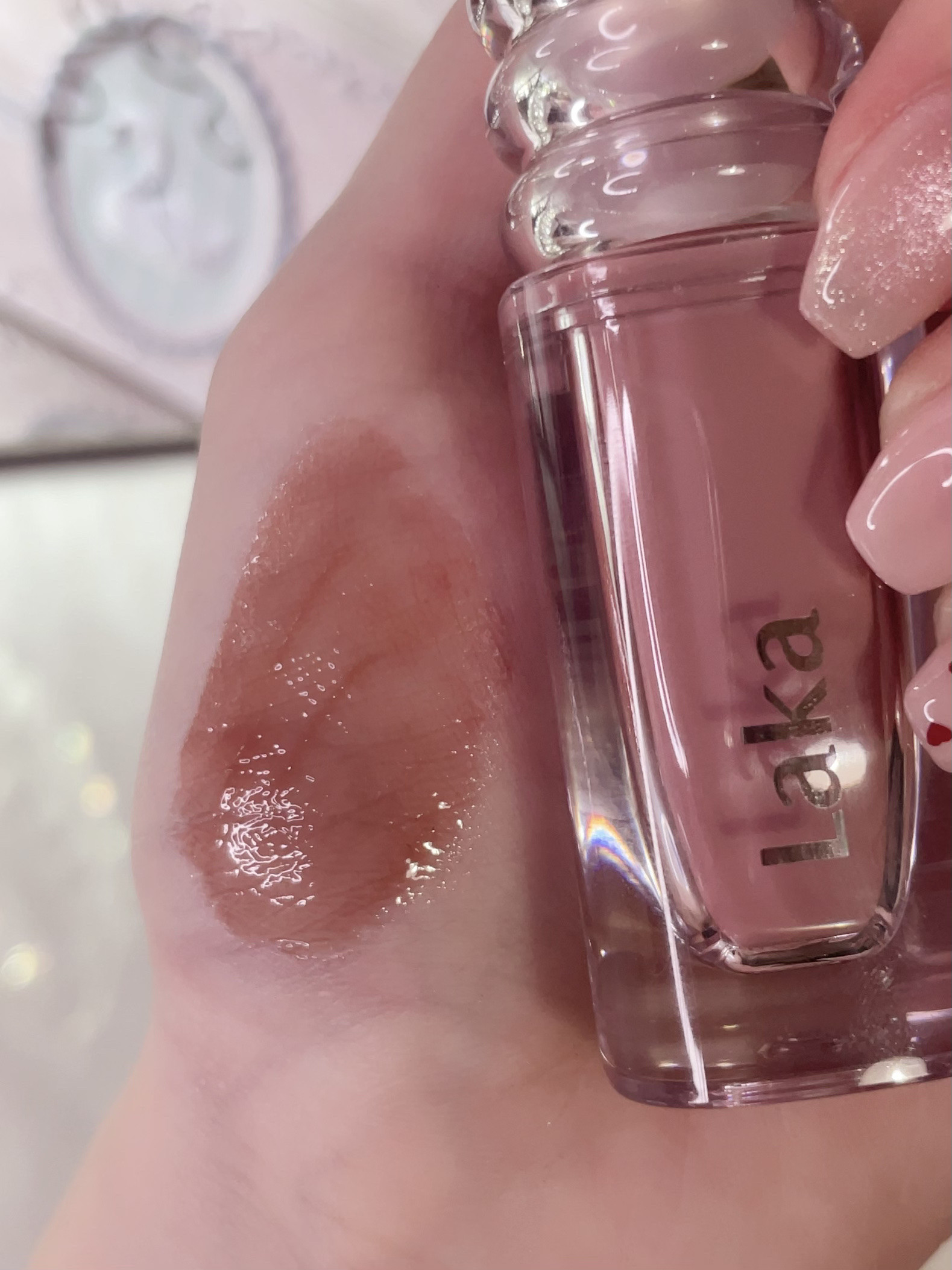 ラカ　マキシグレイヤーティント ＃607　カヤ/Laka/リップティントを使ったクチコミ（1枚目）