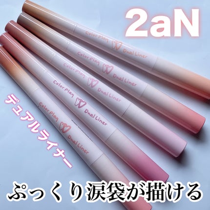 カラープレイデュアルライナー/2aN/スティックアイシャドウを使ったクチコミ(1枚目)
