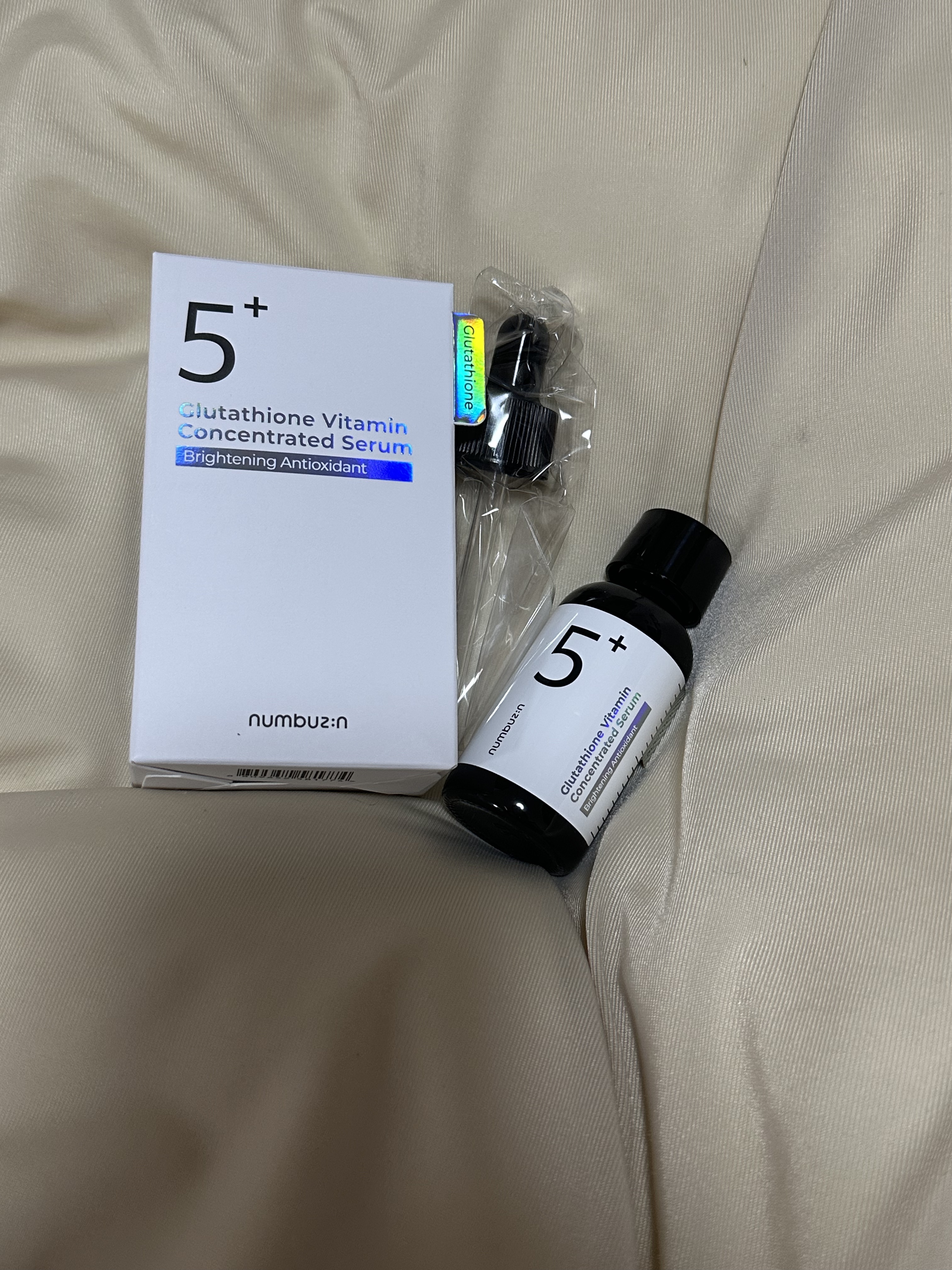 5番 白玉グルタチオンＣ美容液/numbuzin/美容液を使ったクチコミ（1枚目）