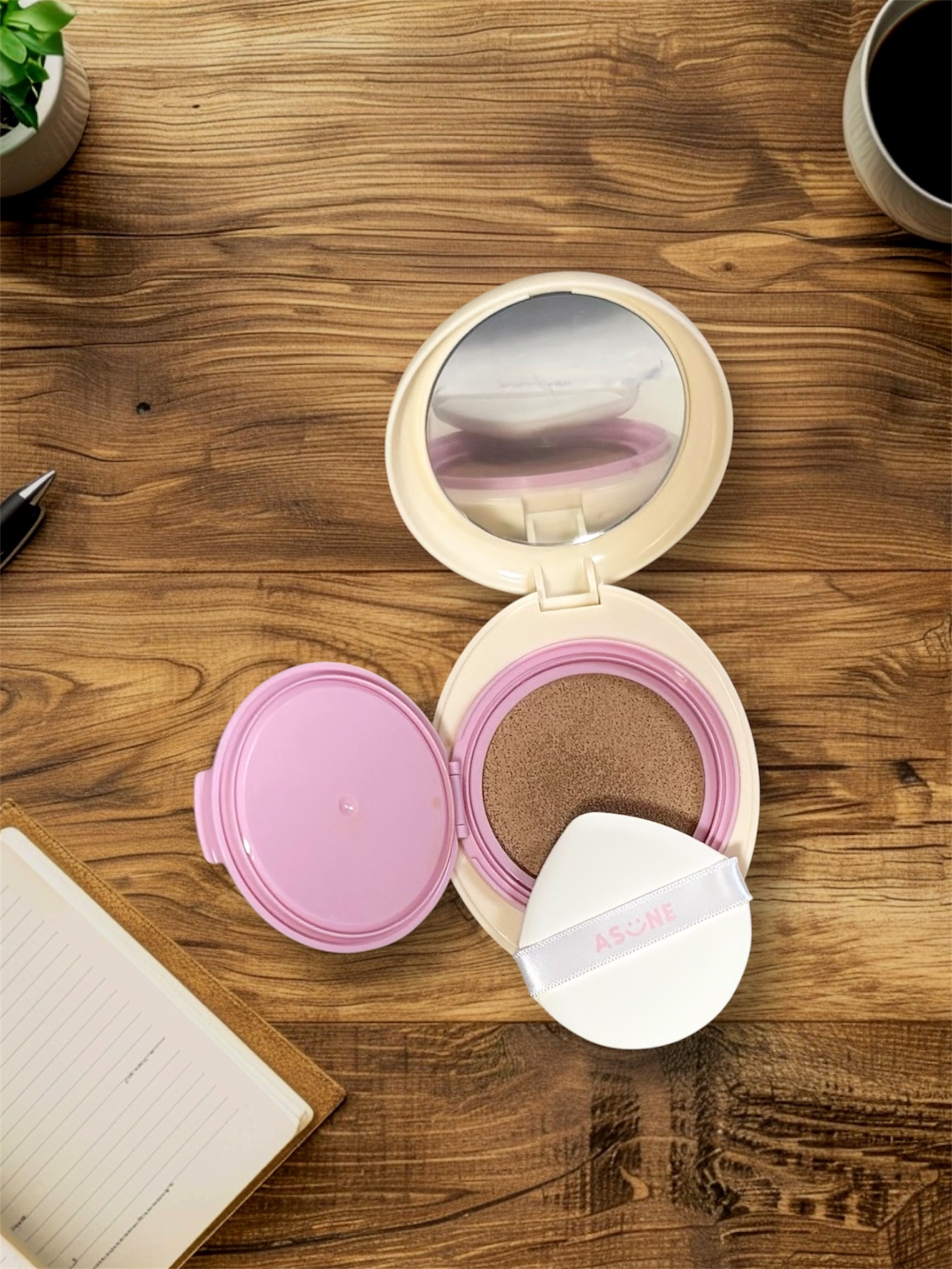 マットカバークッションファンデーション/ASUNE /クッションファンデーションを使ったクチコミ（3枚目）