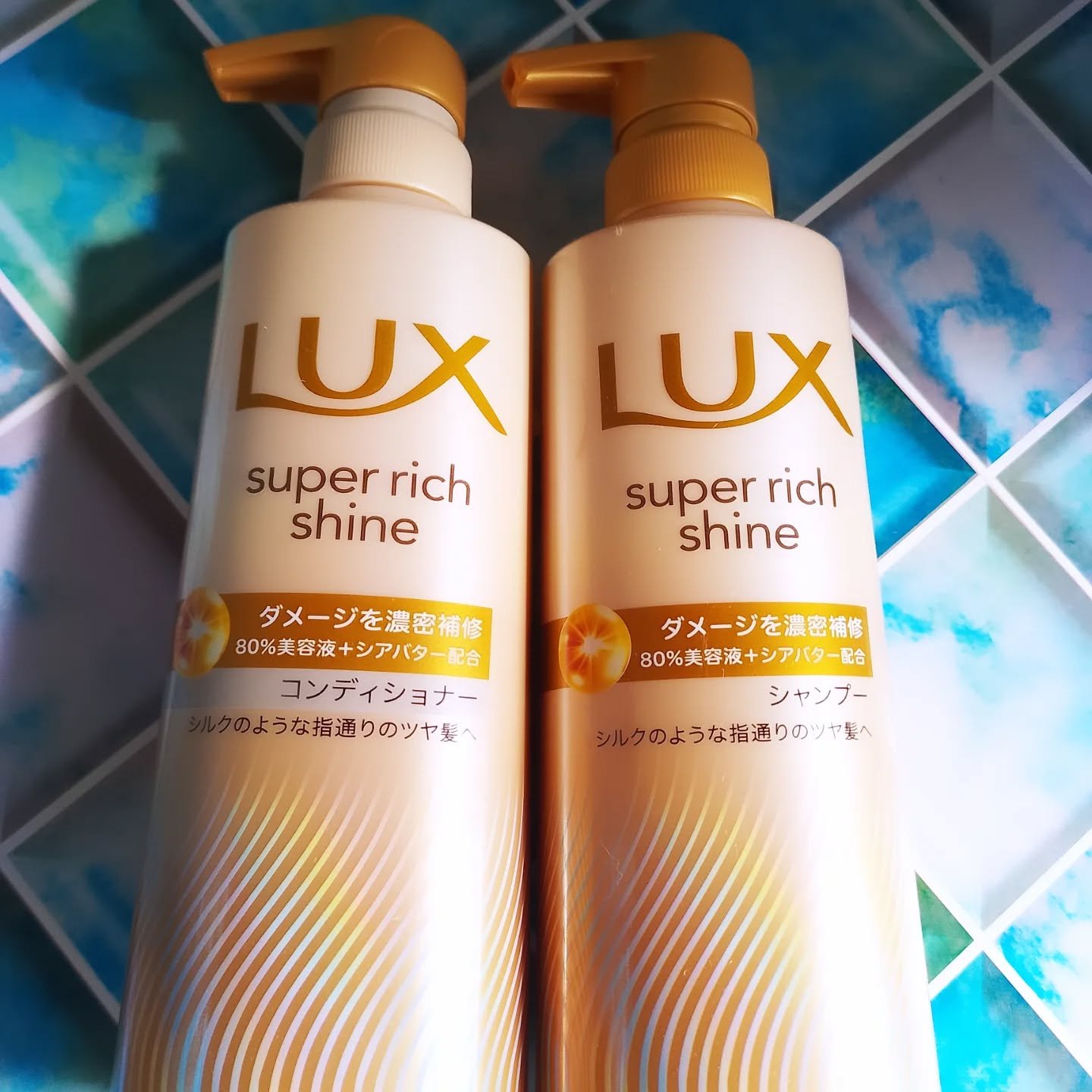 スーパーリッチシャイン ダメージリペア 補修シャンプー / 補修コンディショナー/LUX/市販シャンプーを使ったクチコミ（1枚目）