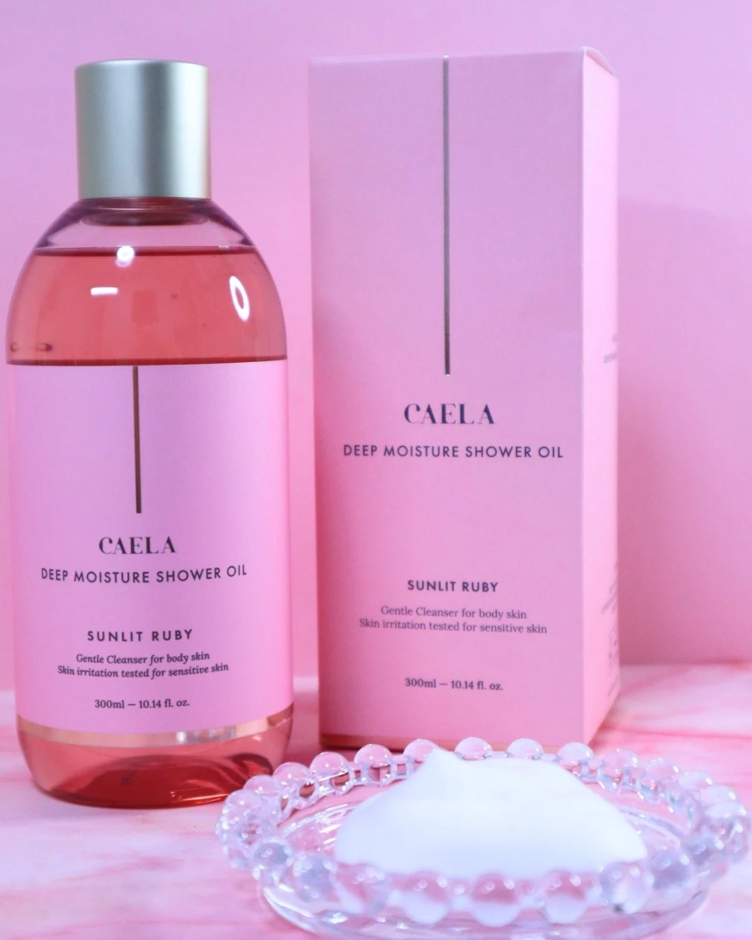 ディープモイスチャーシャワーオイル サンリット ルビー/CAELA/ボディソープを使ったクチコミ(4枚目)