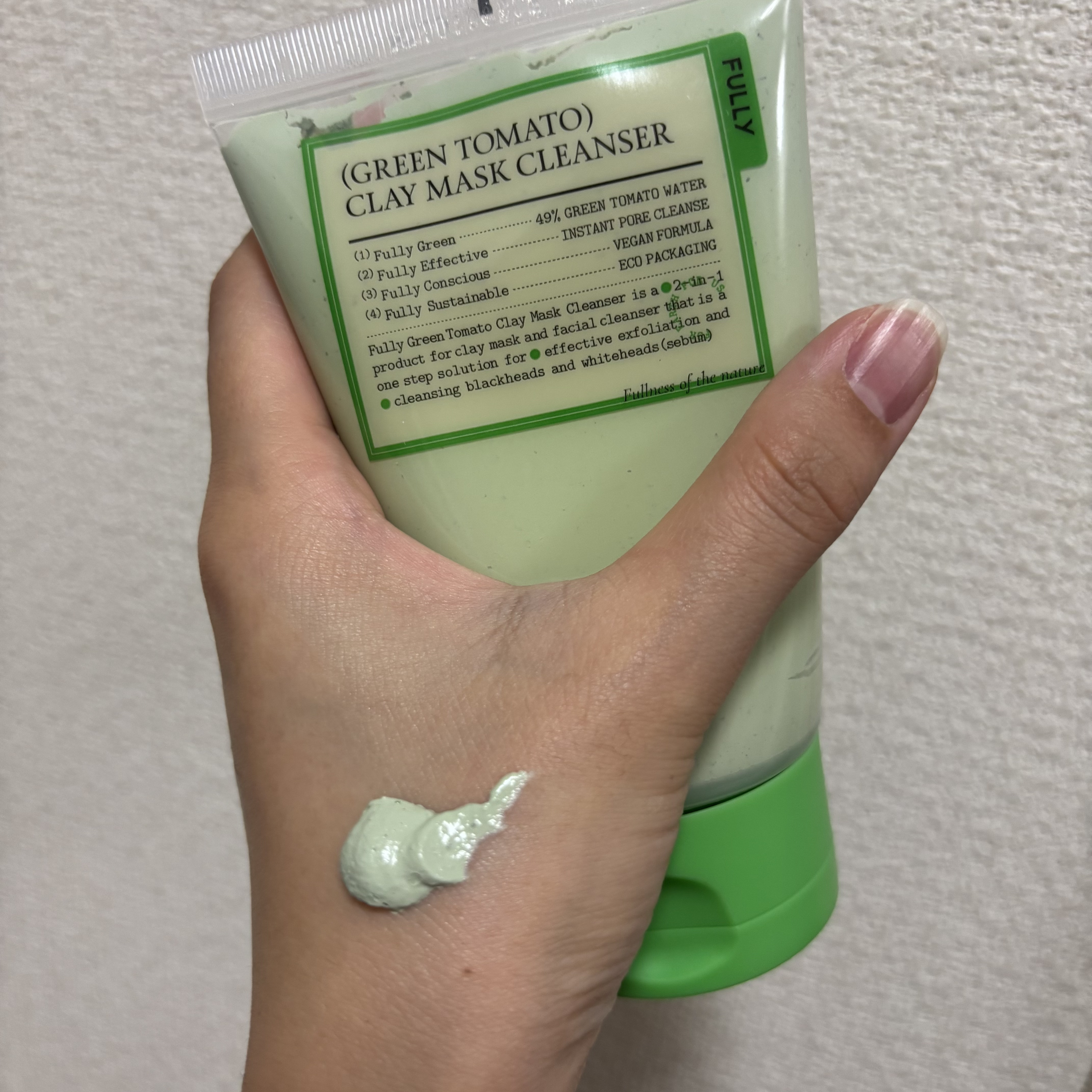 グリーントマトクレイマスククレンザー/FULLY/洗い流すパック・マスクを使ったクチコミ（2枚目）