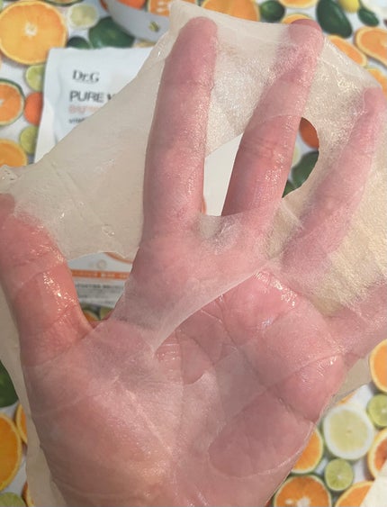 ドクタージー ピュア ビタミンC ブライトニングマスク/Dr.G/シートマスク・パックを使ったクチコミ(2枚目)