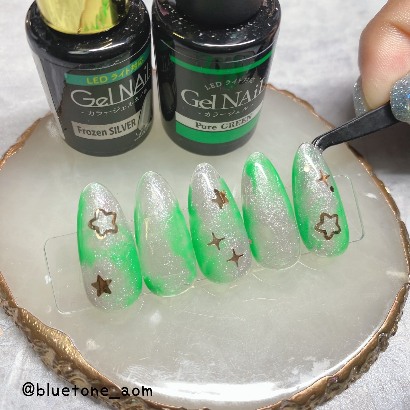 ジェルネイル（ライト対応）/セリア/ジェルネイルを使ったクチコミ（1枚目）