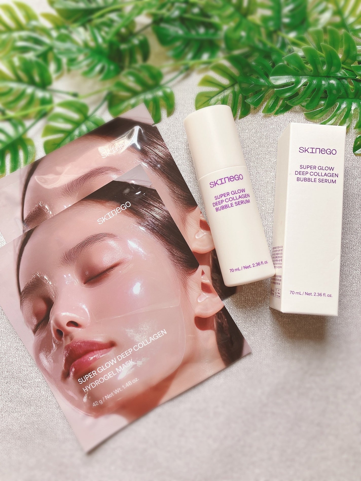 SUPER GLOW DEEP COLLAGEN BUBBLE SERUM/SKINEGO/美容液を使ったクチコミ(1枚目)