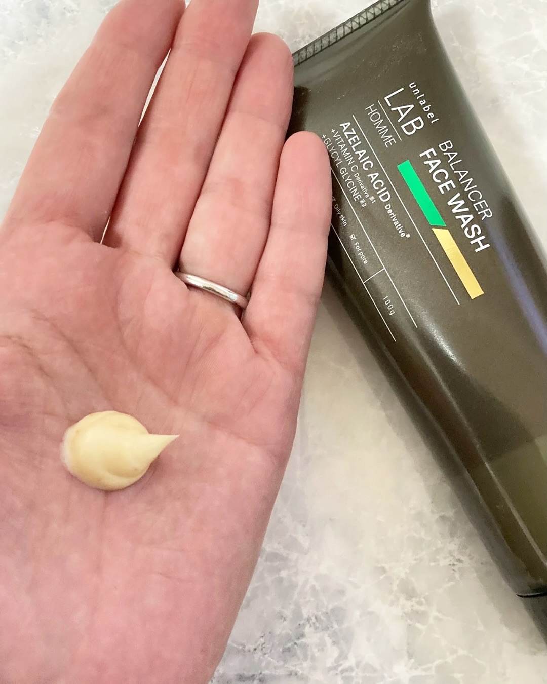 アンレーベル ラボ オム AZ バランサー フェイスウォッシュ/unlabel/洗顔フォームを使ったクチコミ（3枚目）