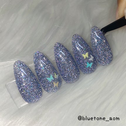 ⋆͛🦖⋆͛aomi on LIPS 「オリジナルフラッシュ深めの青色フラッシュをあてるとレインボーの..」(8枚目)