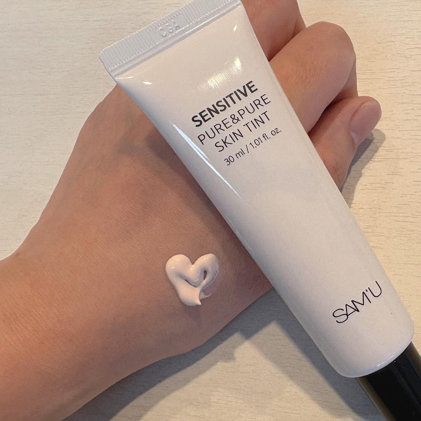 センシティブピュア＆ピュアスキンティント/SAM'U/化粧下地を使ったクチコミ（2枚目）