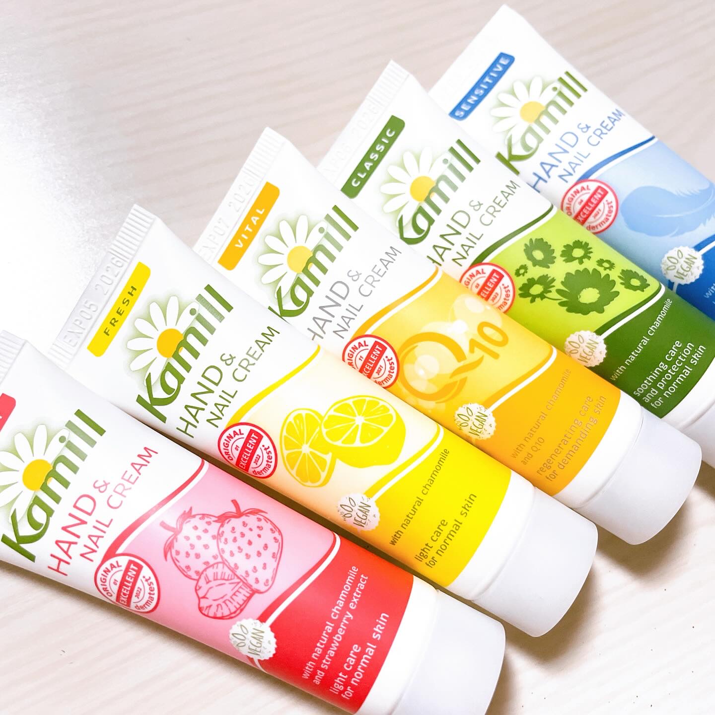 ハンド＆ネイルクリームミニ 企画セット30ml*5/カミール/その他キットセットを使ったクチコミ（2枚目）