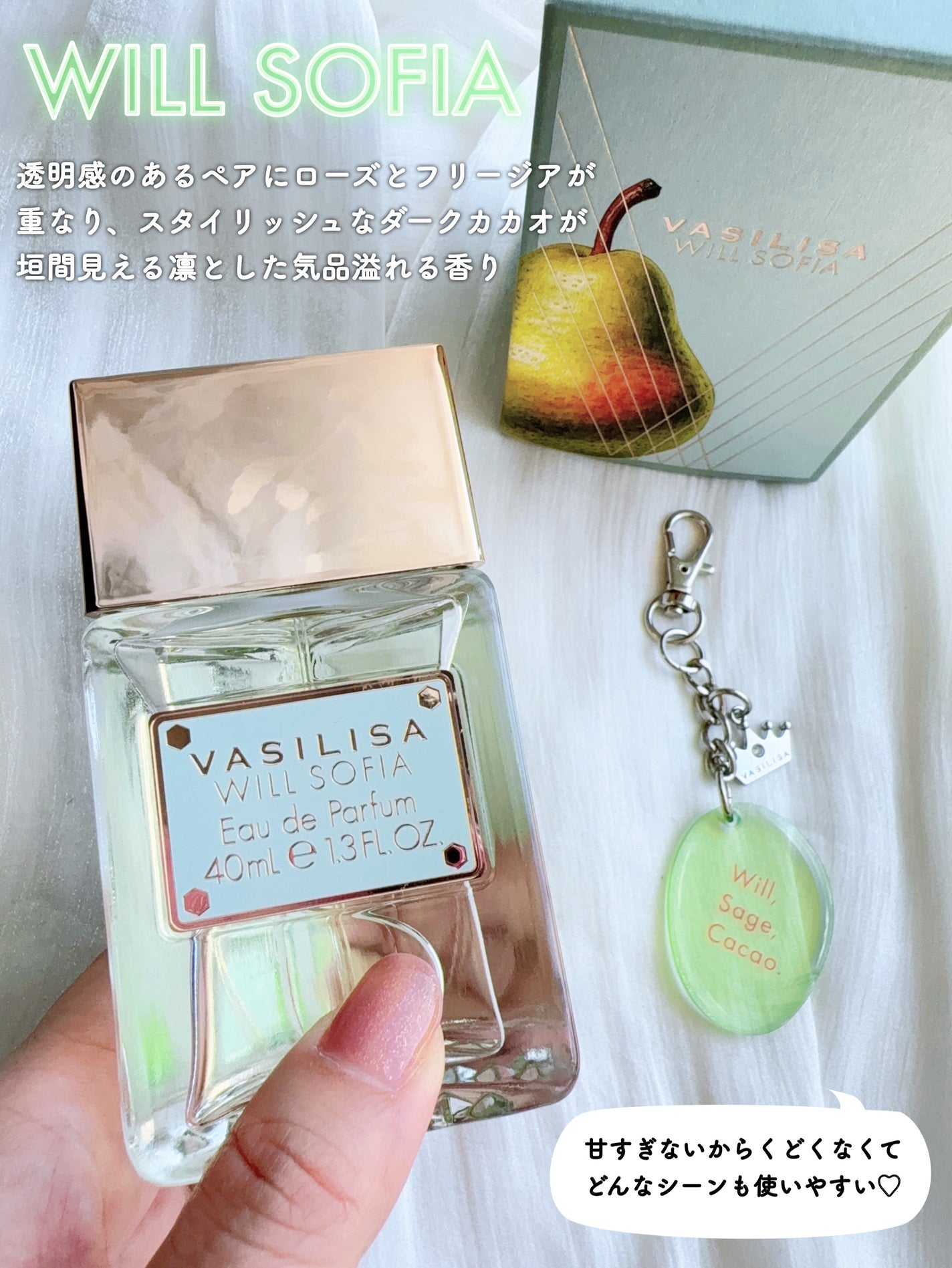 ヴァシリーサ ウィル ソフィア オードパルファム/ヴァシリーサ/香水(レディース)を使ったクチコミ(2枚目)