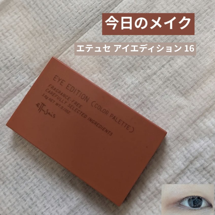エテュセ アイエディション(カラーパレット) 16 テラコッタオレンジ(限定)/ettusais/アイシャドウパレットを使ったクチコミ（1枚目）