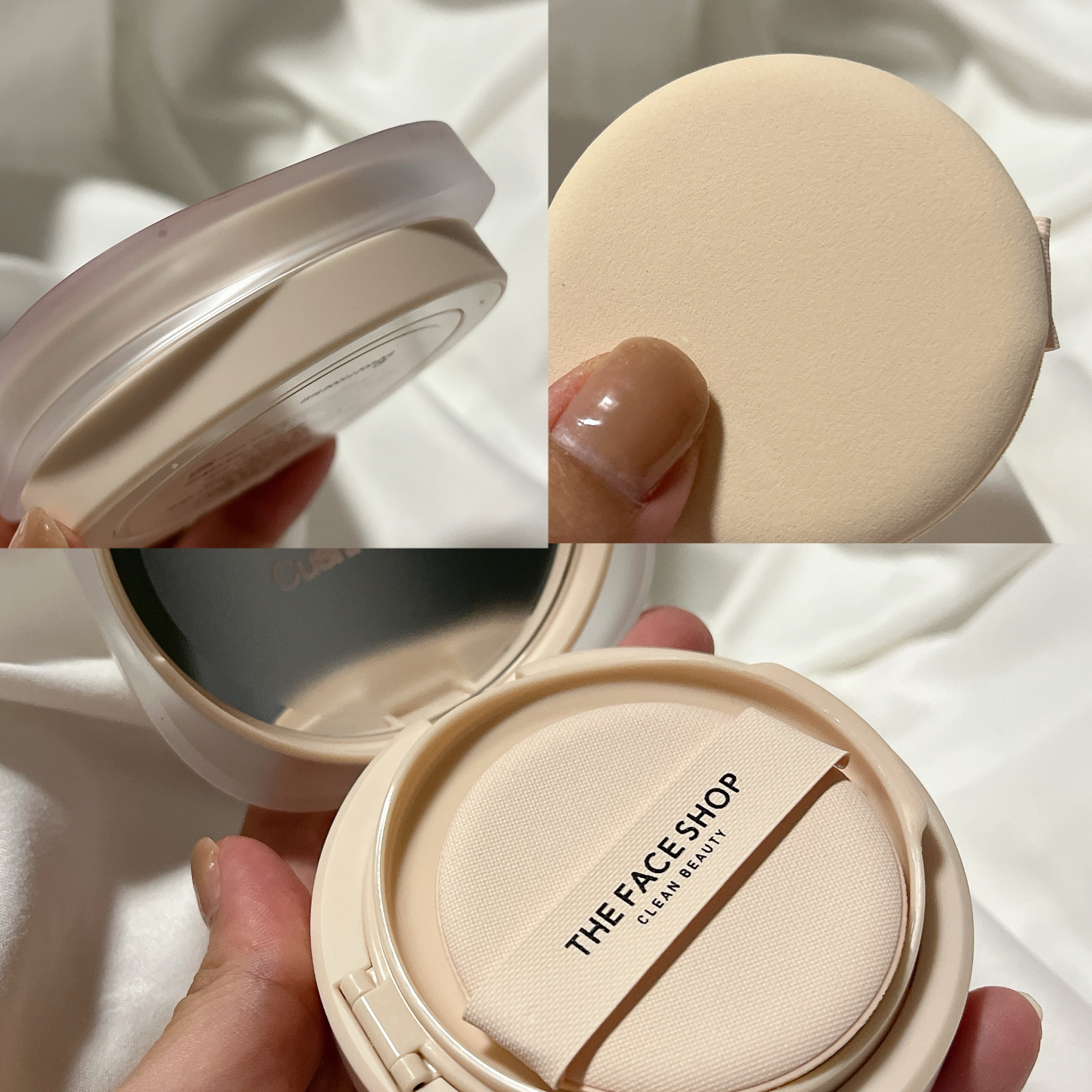 インクラスティングクッションファンデーション/THE FACE SHOP/クッションファンデーションを使ったクチコミ（2枚目）