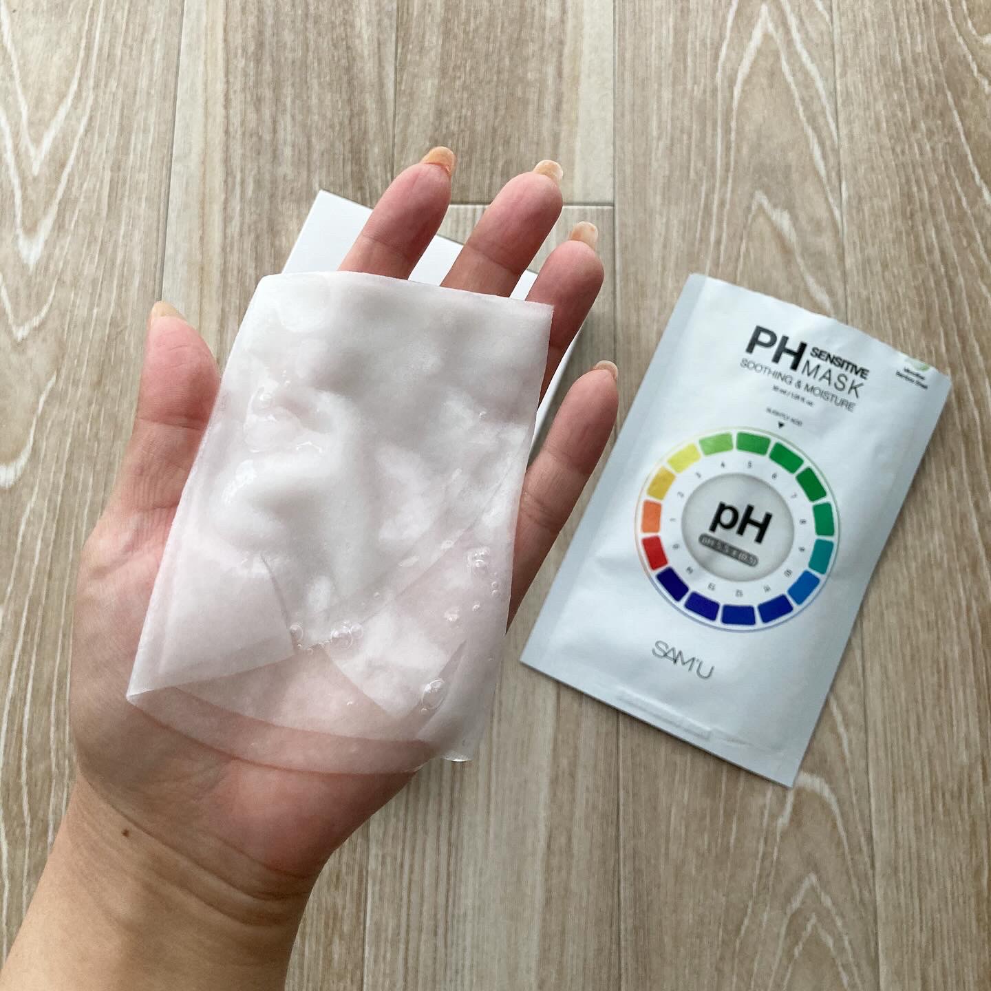 PHセンシティブマスクスージング＆モイスト/SAM'U/シートマスク・パックを使ったクチコミ（2枚目）