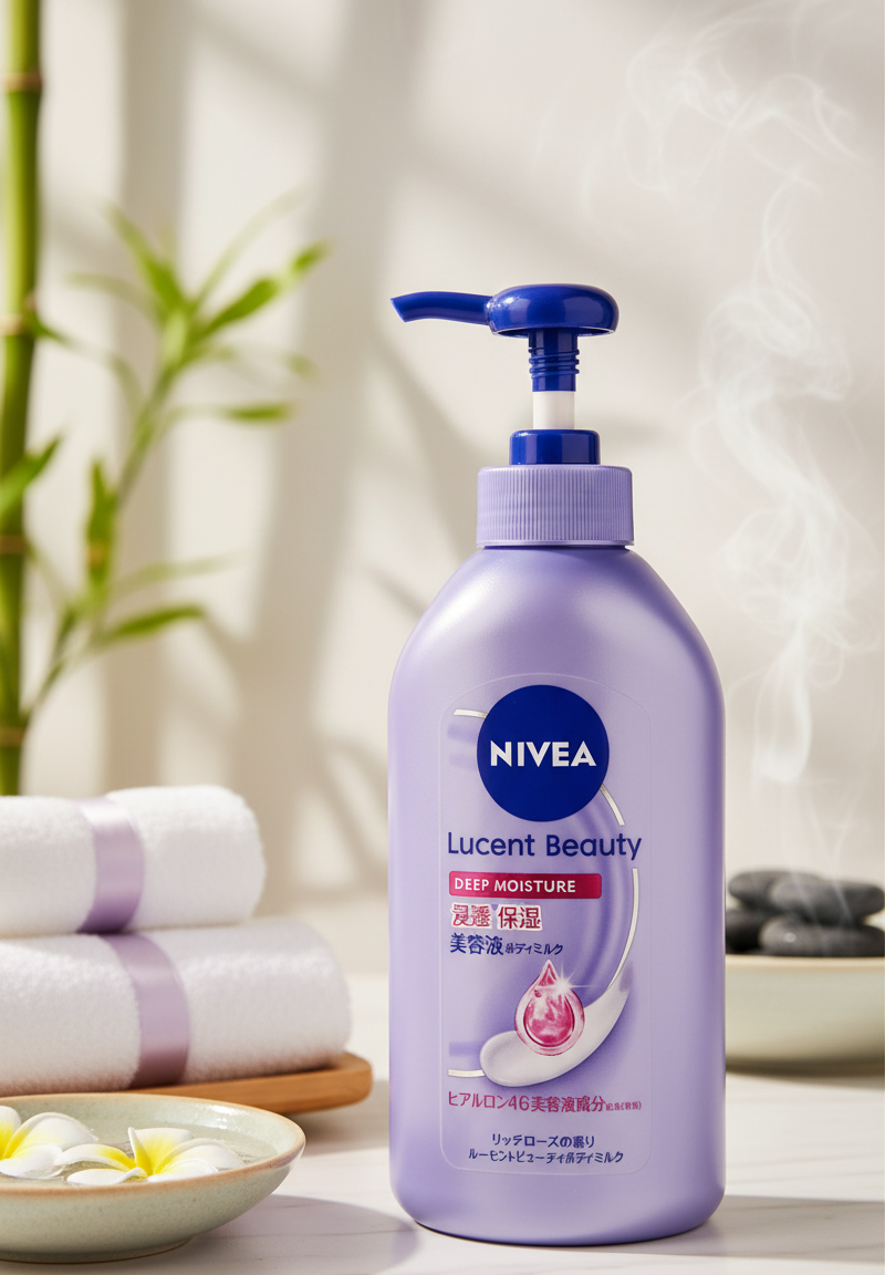 ニベア ルーセントビューティ ディープモイスチャー 浸透保湿美容液ボディミルク リッチローズの香り/ニベア/ボディミルクを使ったクチコミ（2枚目）