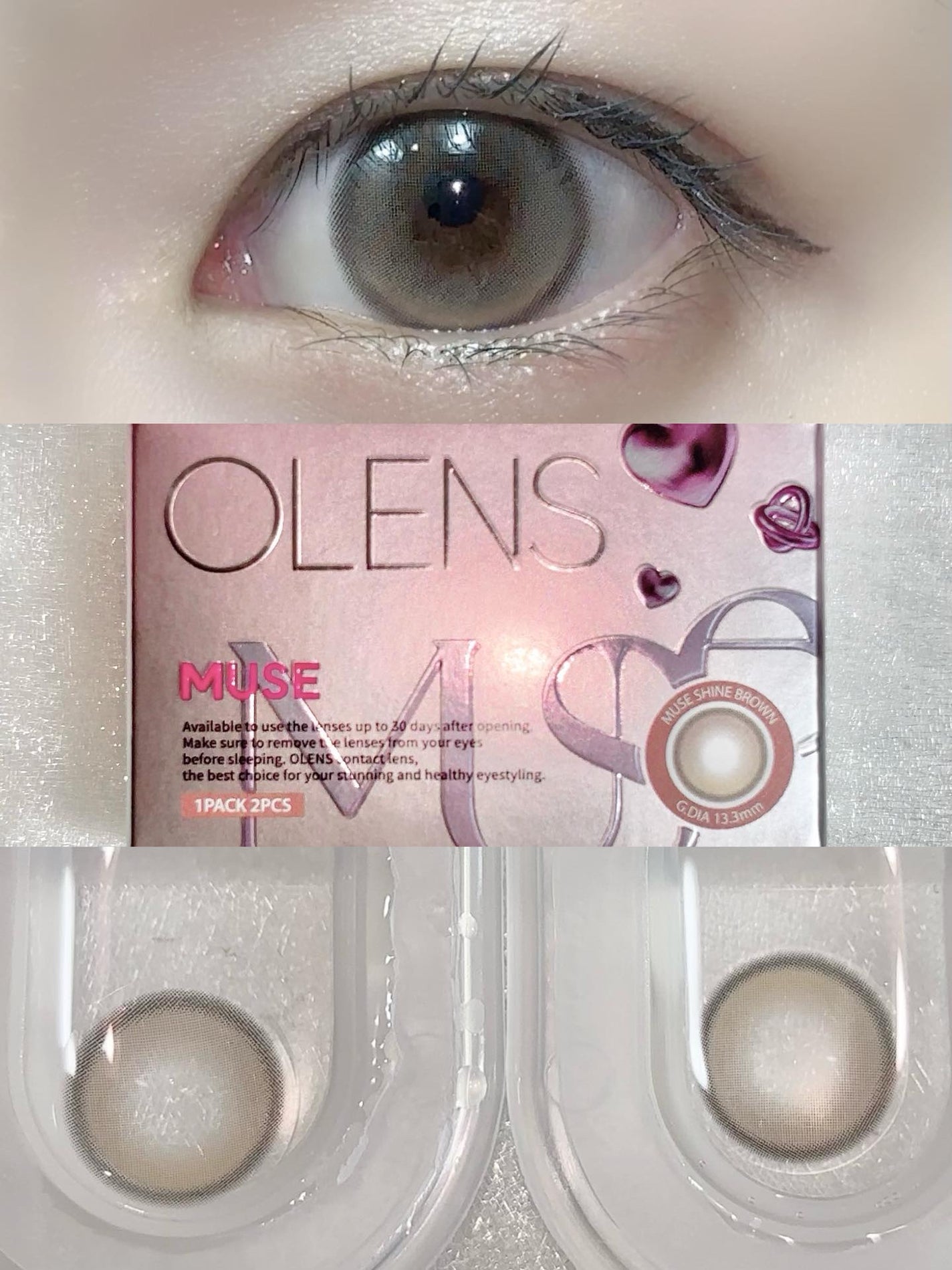 MUSE 1month/OLENS/1ヶ月(1MONTH)カラコンを使ったクチコミ(3枚目)