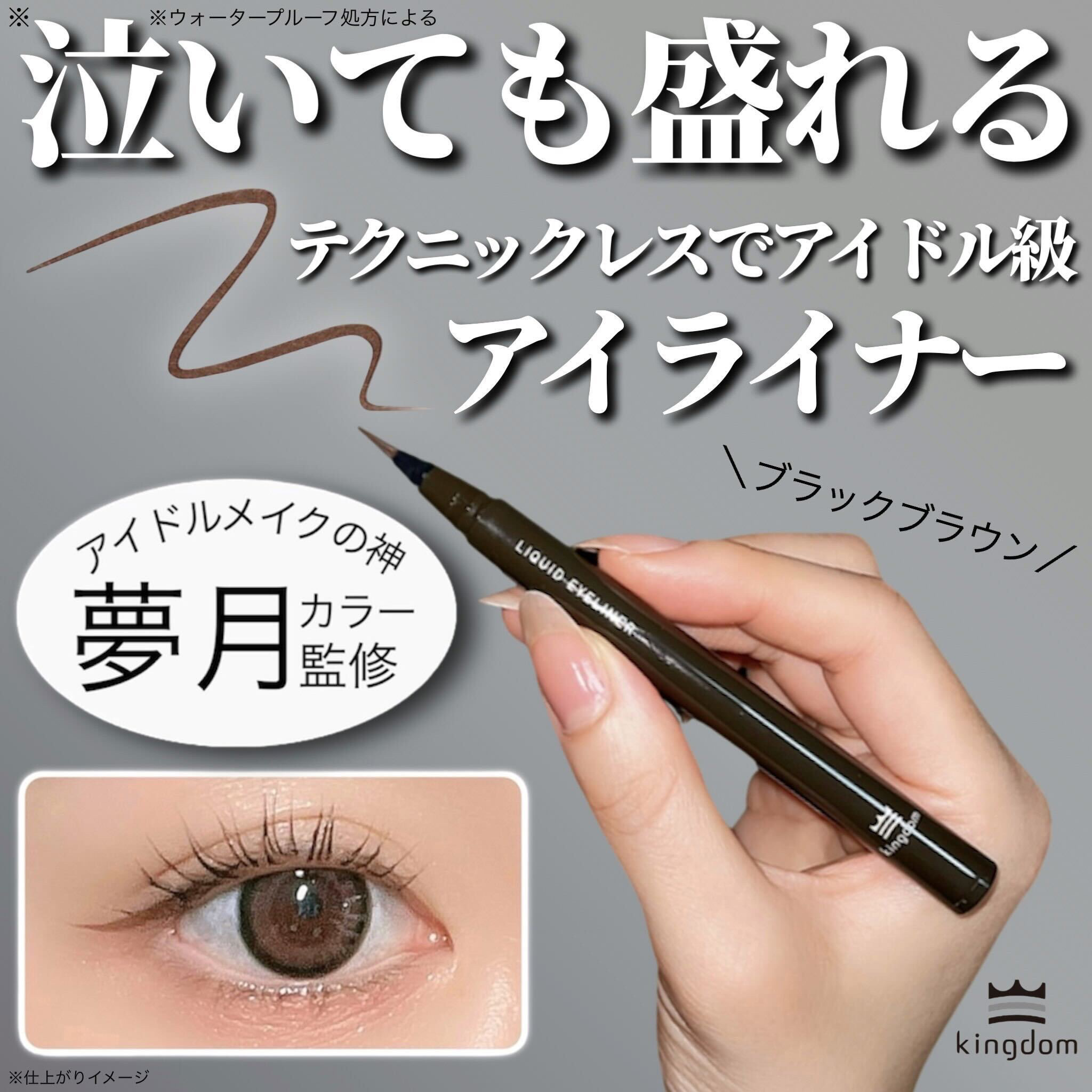 リキッドアイライナーTP/キングダム/リキッドアイライナーを使ったクチコミ（1枚目）