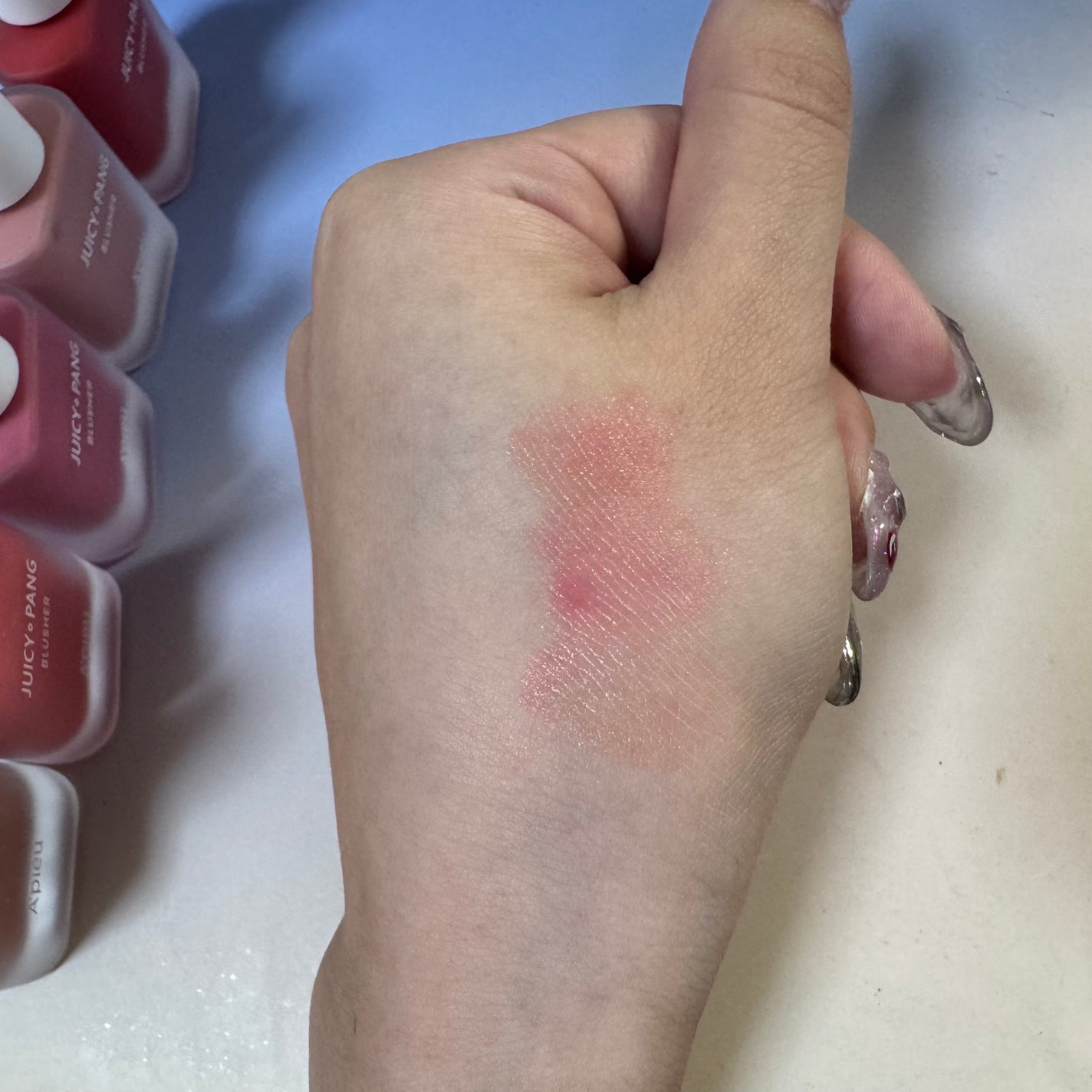 ジューシー パン ウォーター ブラッシャー/A’pieu/リキッドチークを使ったクチコミ(3枚目)