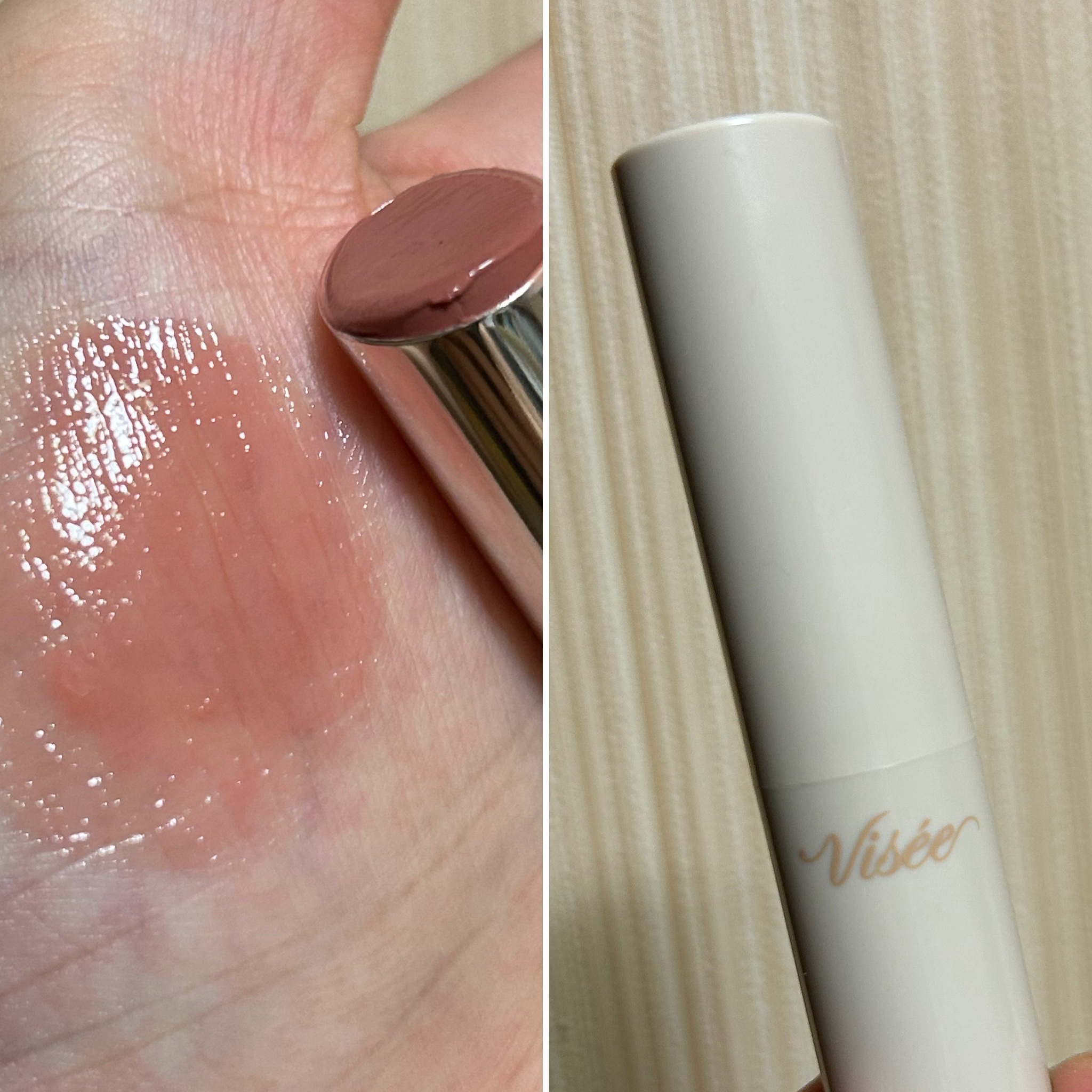 エッセンス プランプバーム BE380 ウーロンベージュ/Visée/リッププランパーを使ったクチコミ（1枚目）