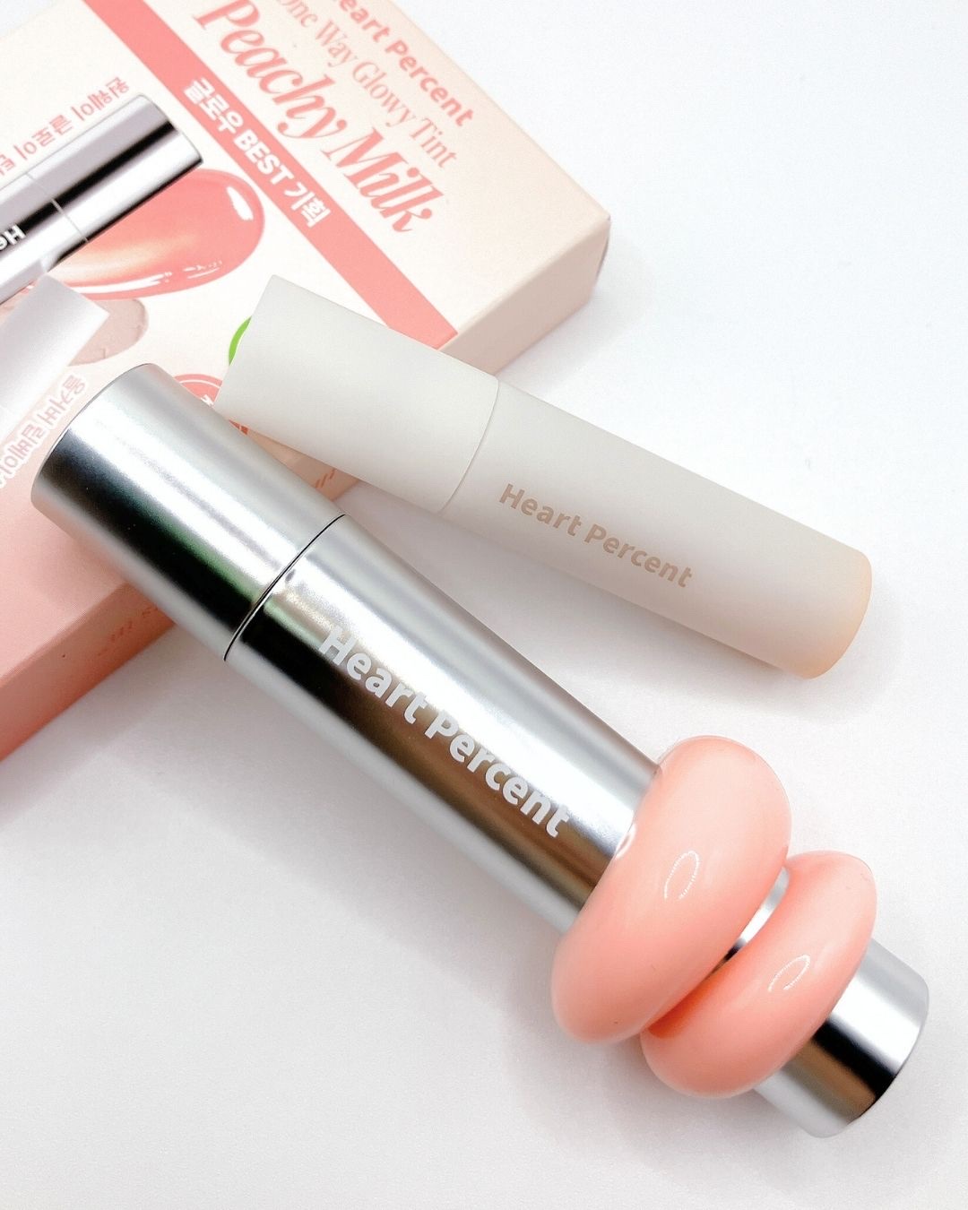 ドットオンムードワンウェイグロイティント/Heart Percent/リップティントを使ったクチコミ（2枚目）