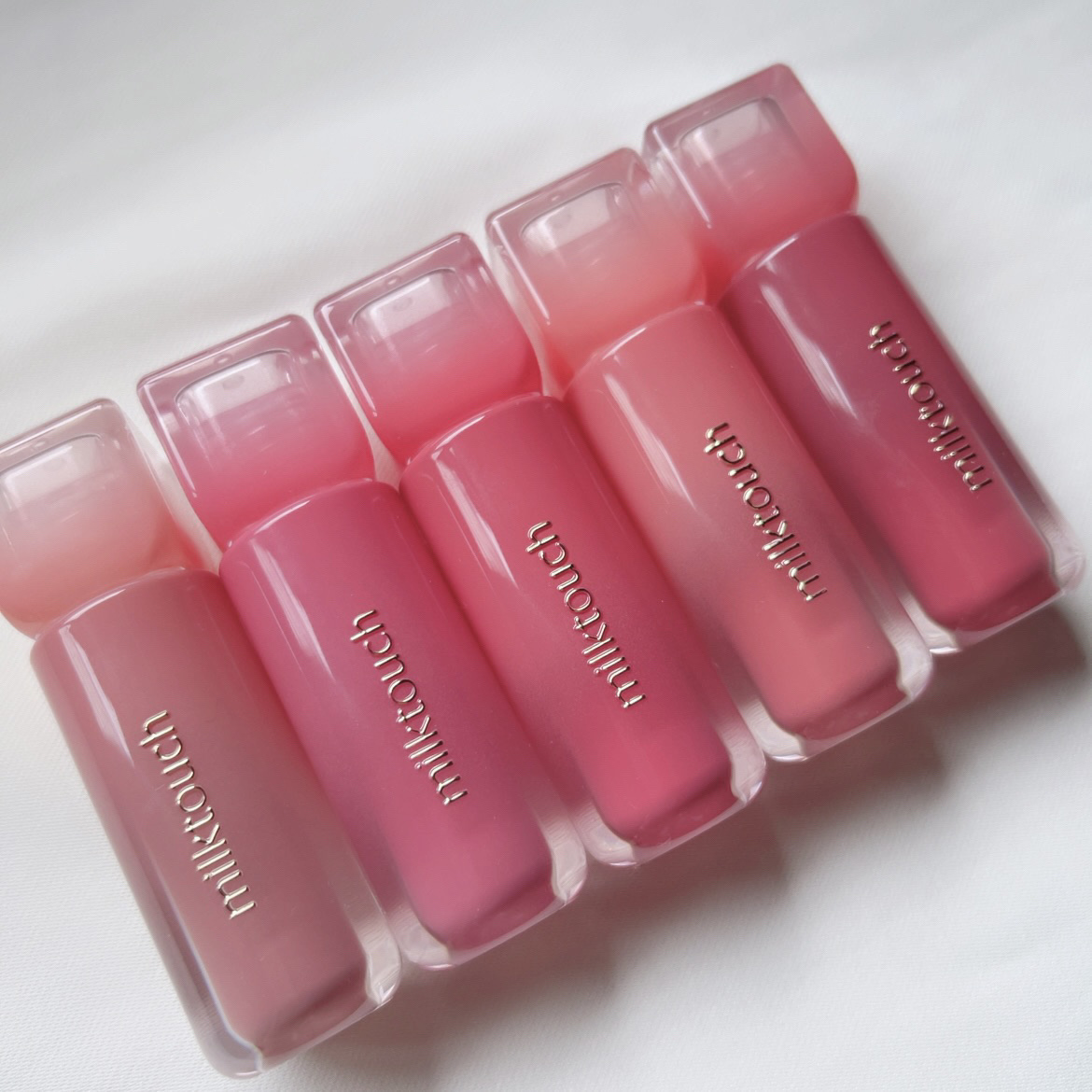 デューステインシアーリップグロス 05 ピーチドロップ/Milk Touch/リップグロスを使ったクチコミ（2枚目）