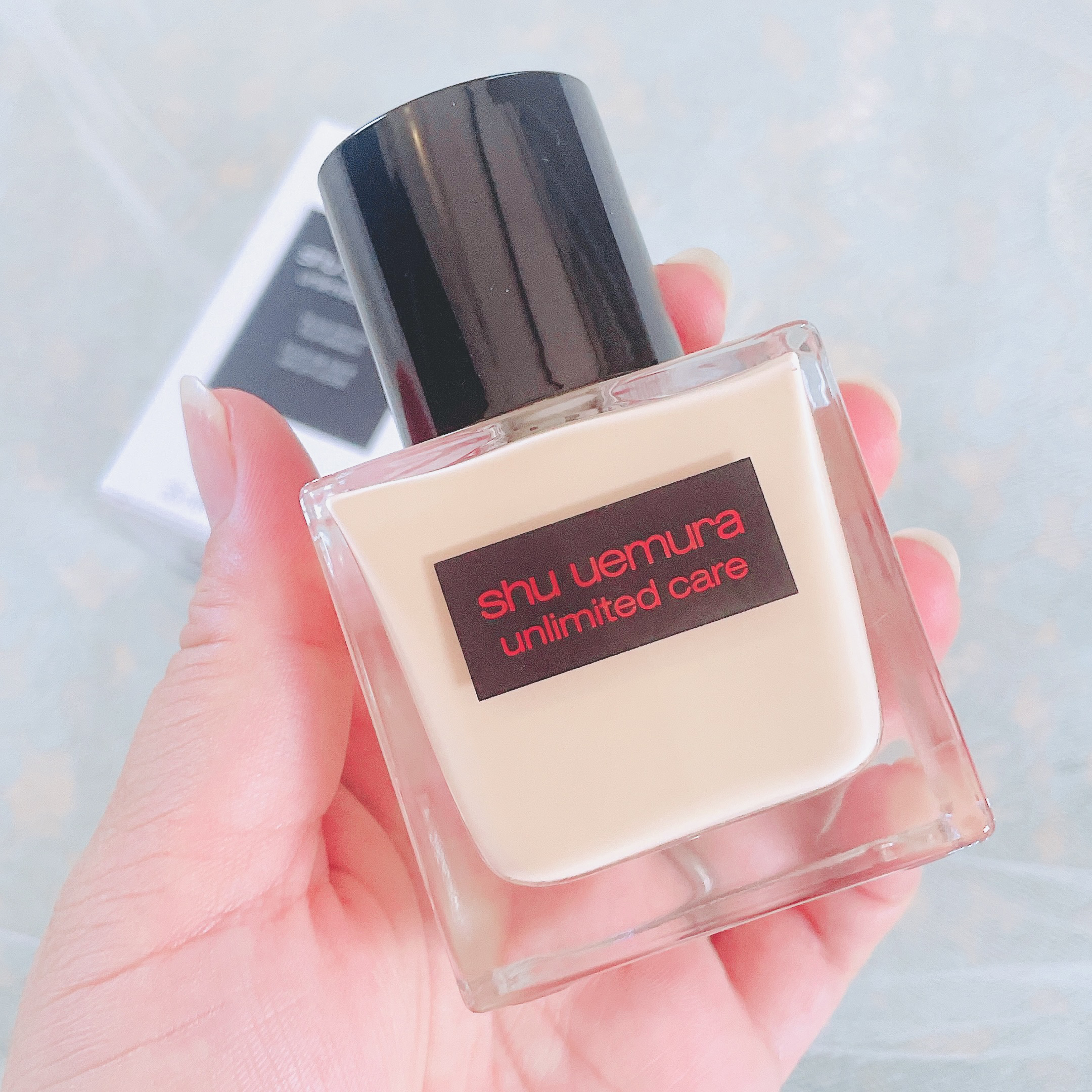 アンリミテッド ケア ツヤ セラム ファンデーション/shu uemura/リキッドファンデーションを使ったクチコミ（2枚目）