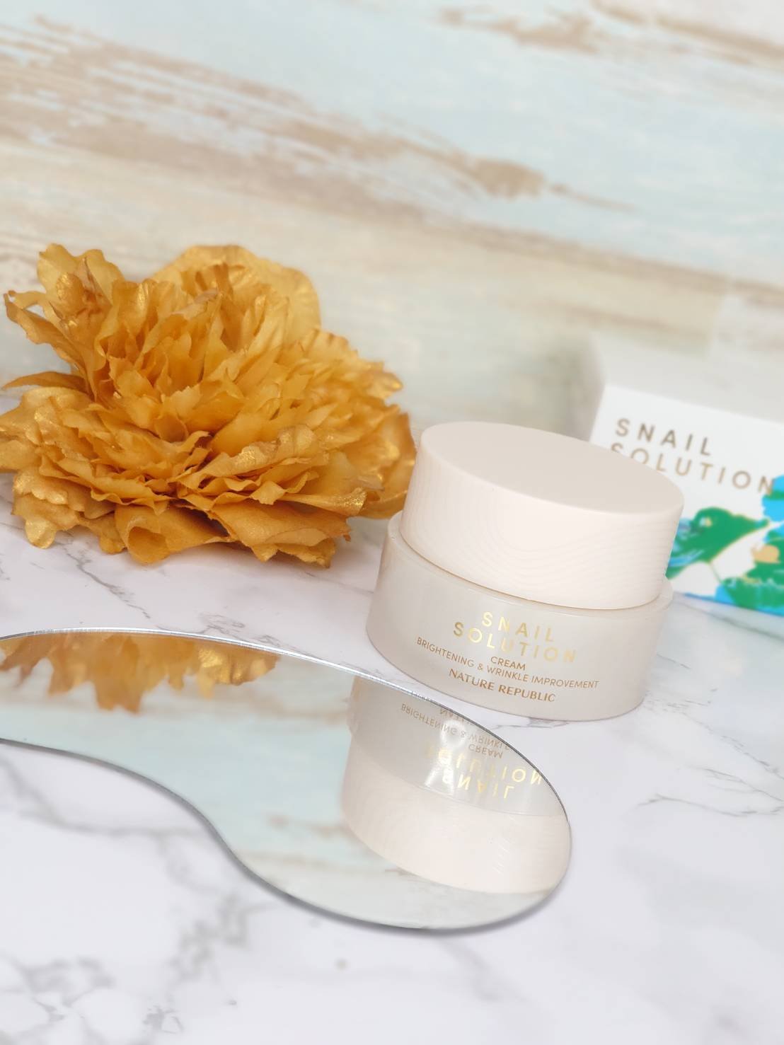 スネイルソリューションクリーム/ネイチャーリパブリック/フェイスクリームを使ったクチコミ（1枚目）