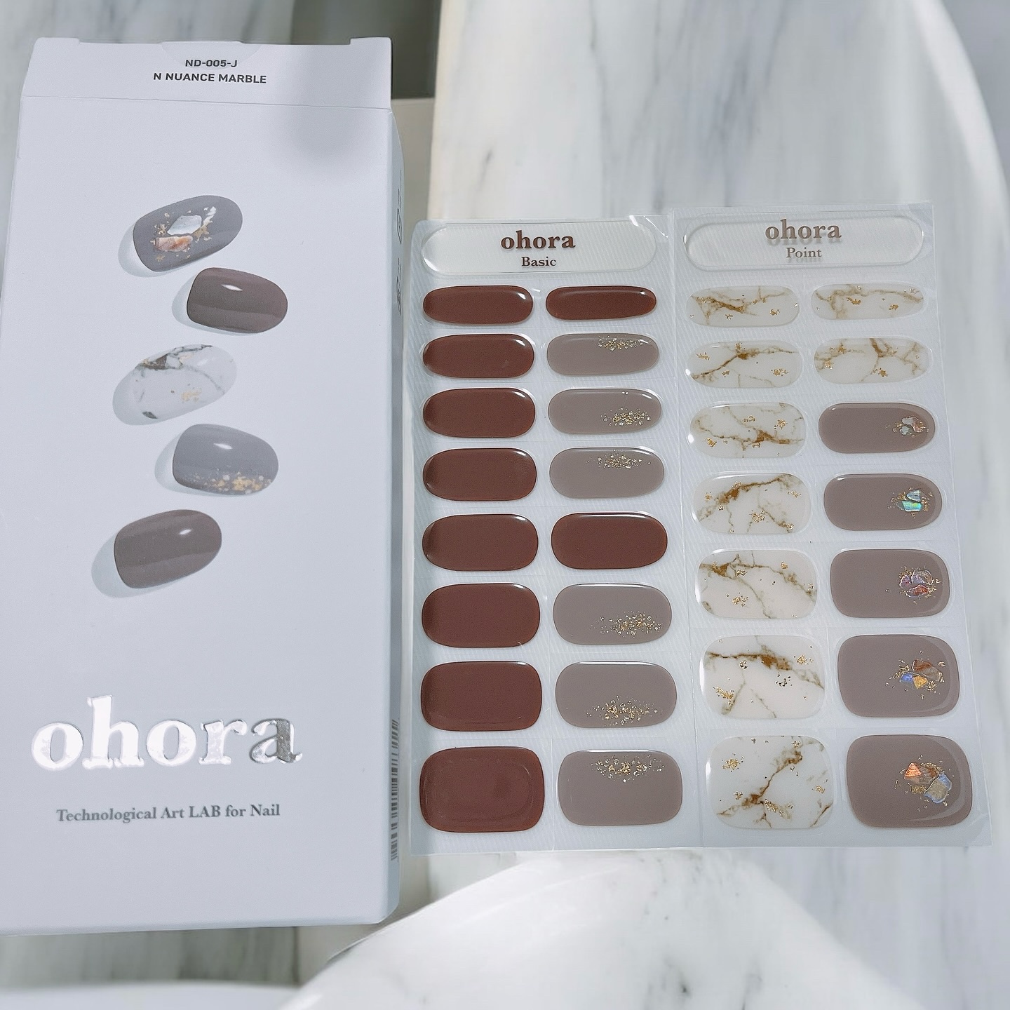 セミキュアジェルネイル（ハンド）/ohora/ネイルシールを使ったクチコミ（2枚目）