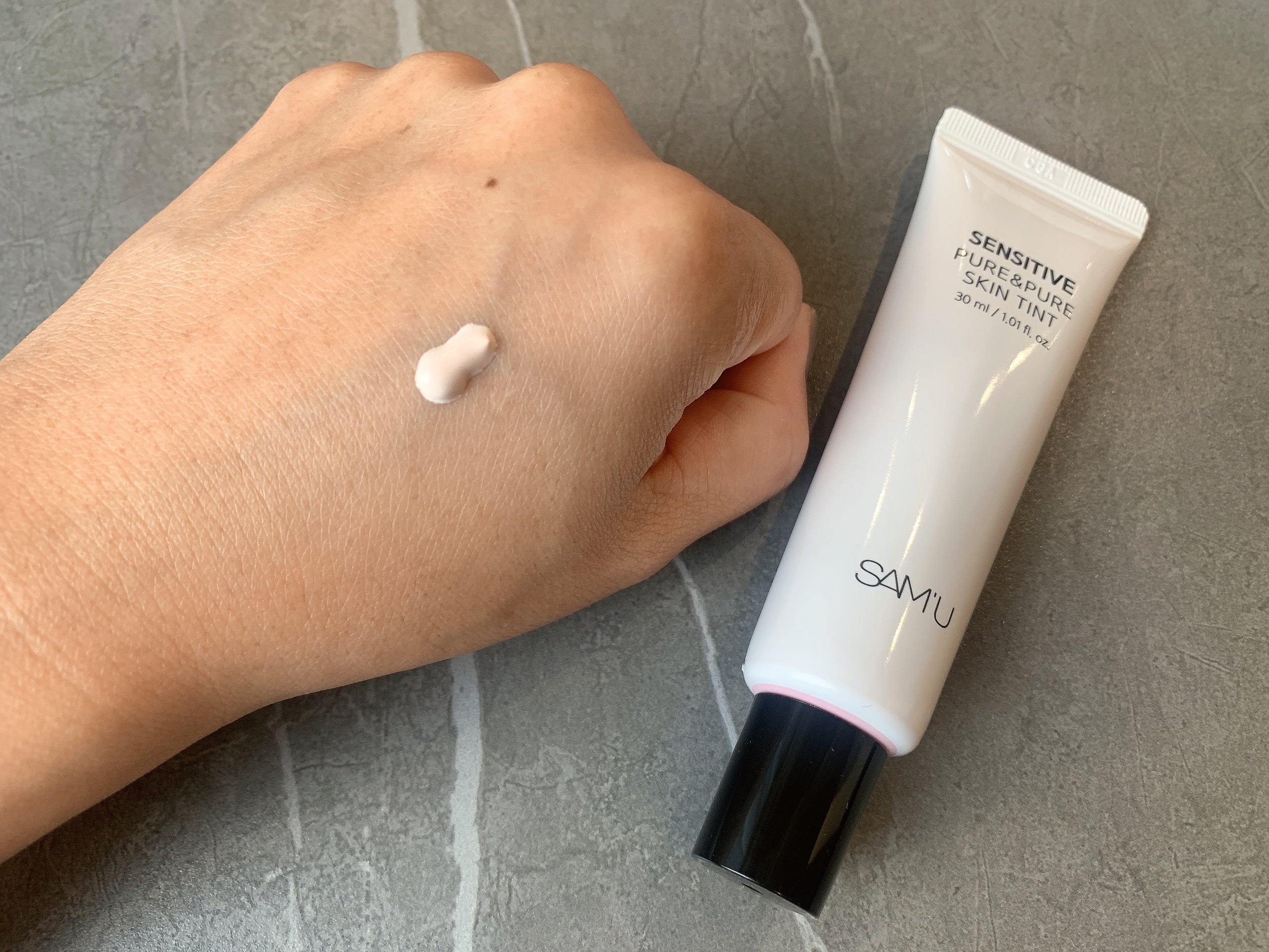 センシティブピュア＆ピュアスキンティント/SAM'U/化粧下地を使ったクチコミ（2枚目）