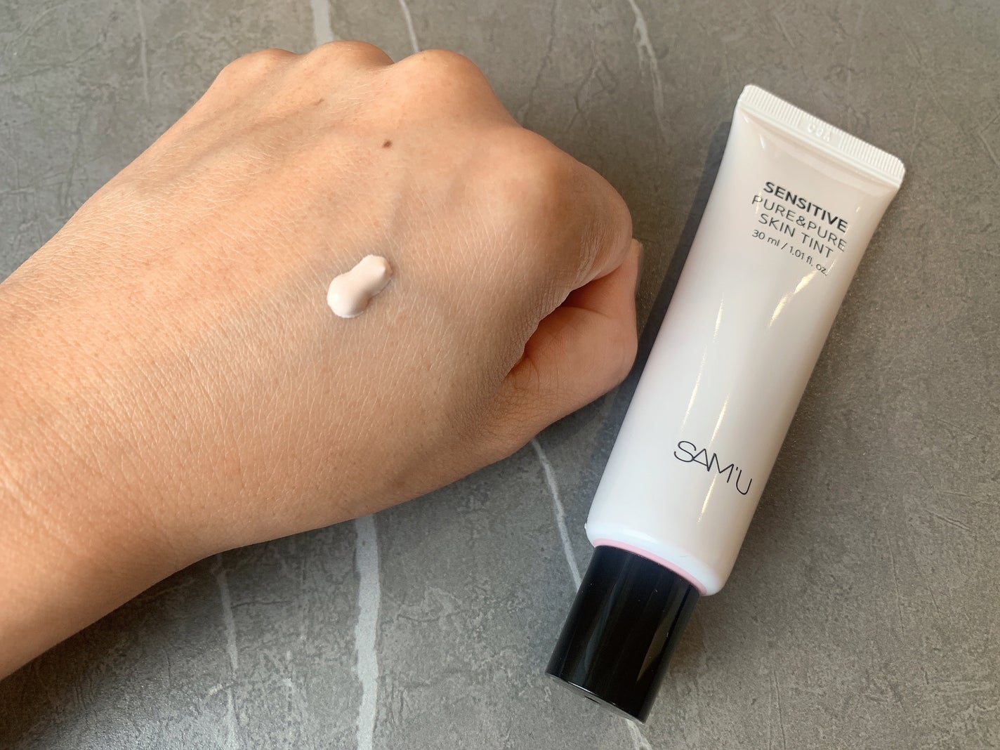 センシティブピュア&ピュアスキンティント/SAM'U/化粧下地を使ったクチコミ(2枚目)