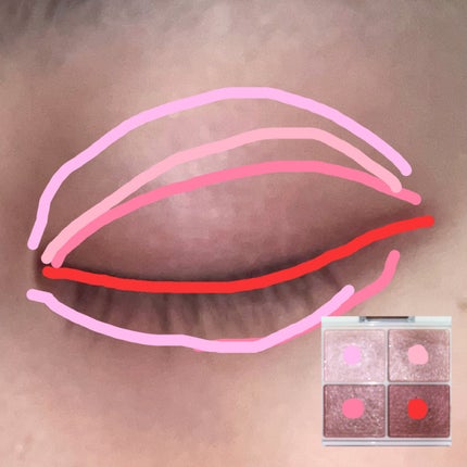 シルキースフレアイズ/キャンメイク/アイシャドウパレットを使ったクチコミ(3枚目)