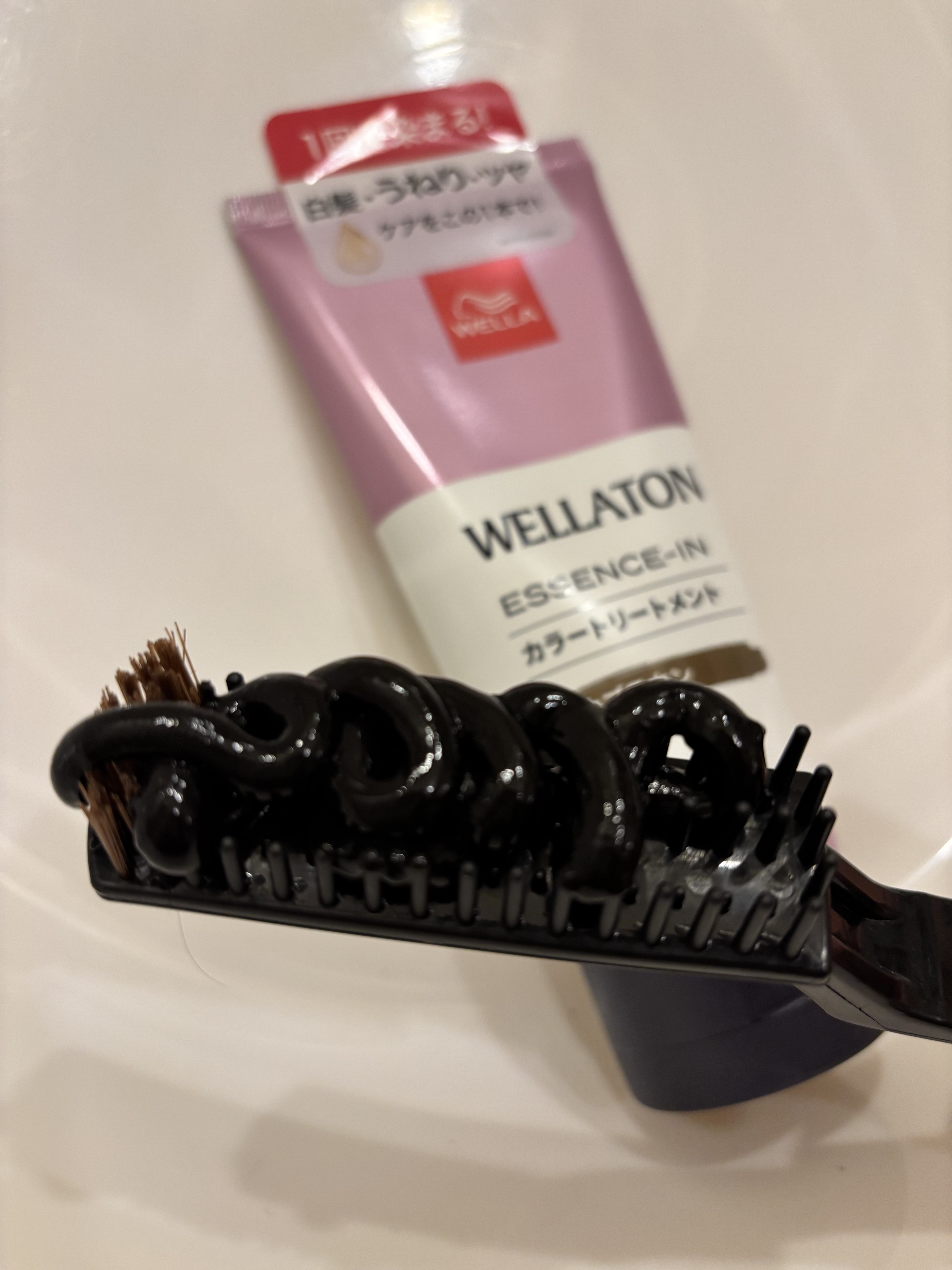 ウエラトーン エッセンスイン カラートリートメント/ウエラ/ヘアカラーを使ったクチコミ（2枚目）