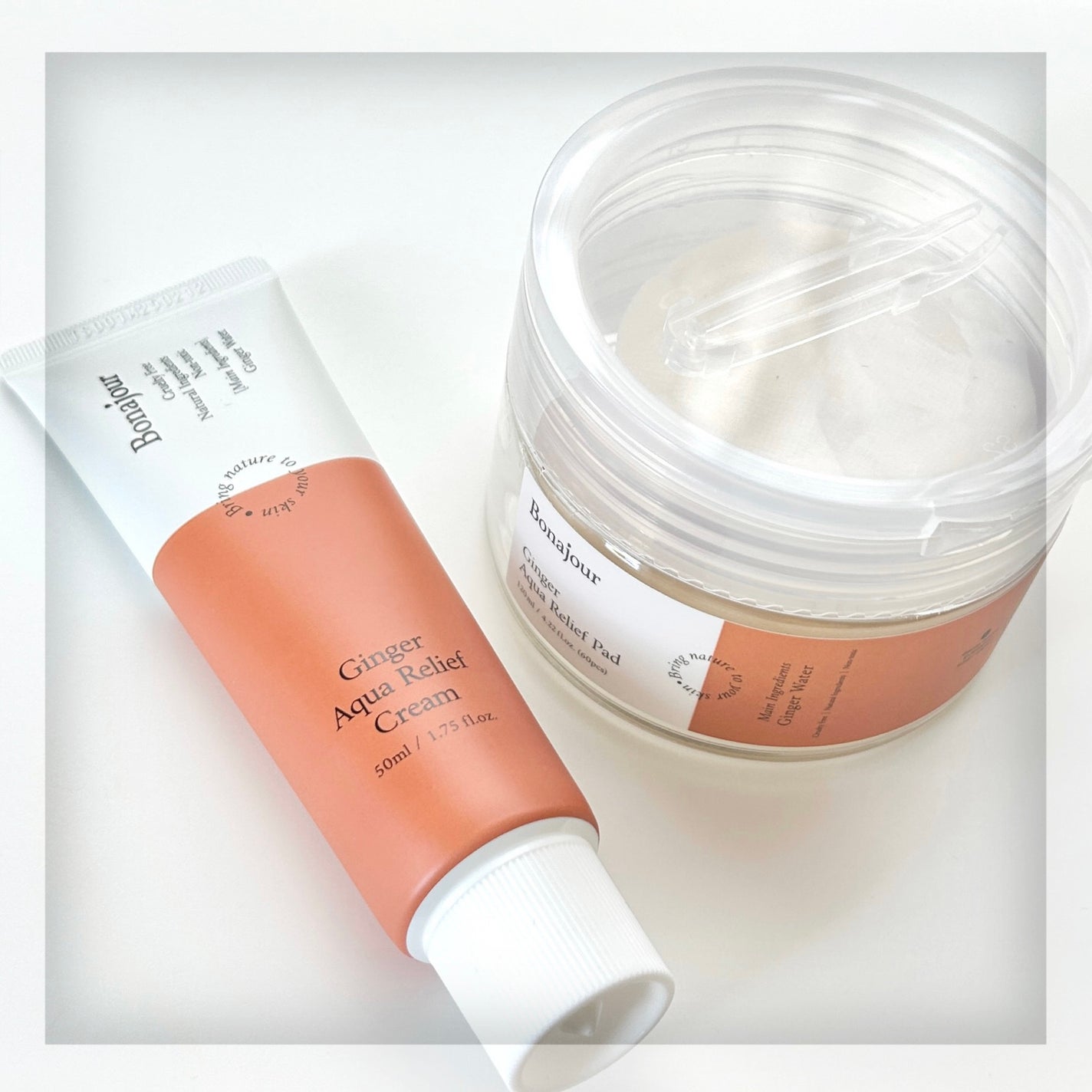 ジンジャーアクアリリーフパッド 60枚/Bonajour/トナーパッドを使ったクチコミ(1枚目)