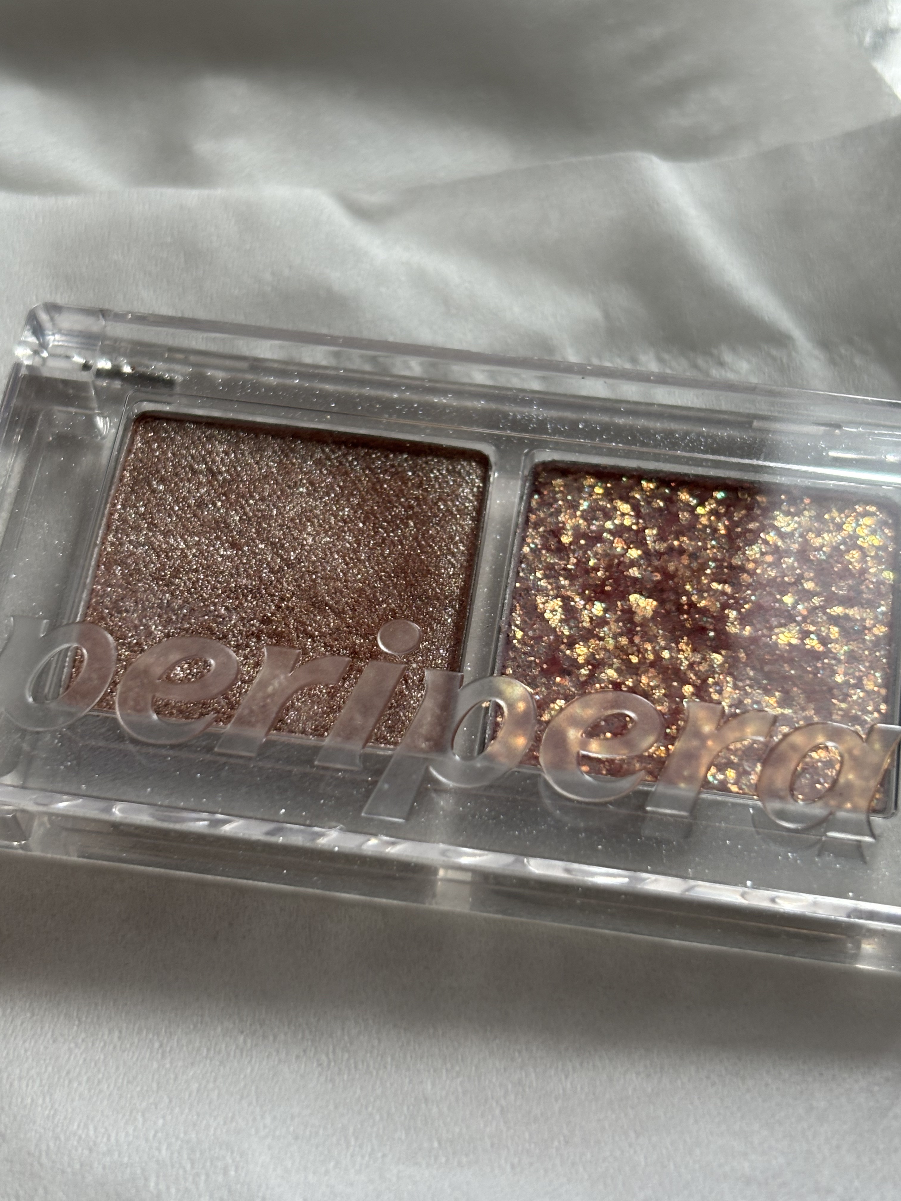 デュオ ポケット グリッター シャドウ/PERIPERA/アイシャドウパレットを使ったクチコミ（1枚目）
