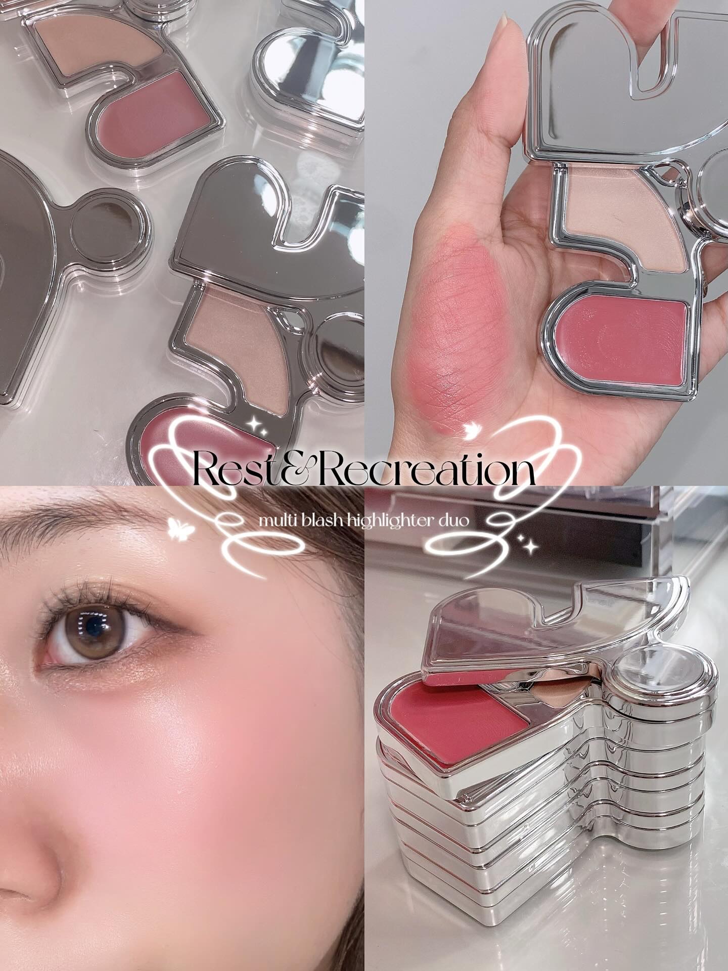 マルチブラッシュアンドハイライターデュオ/Rest & Recreation BEAUTY/ジェル・クリームチークを使ったクチコミ（1枚目）