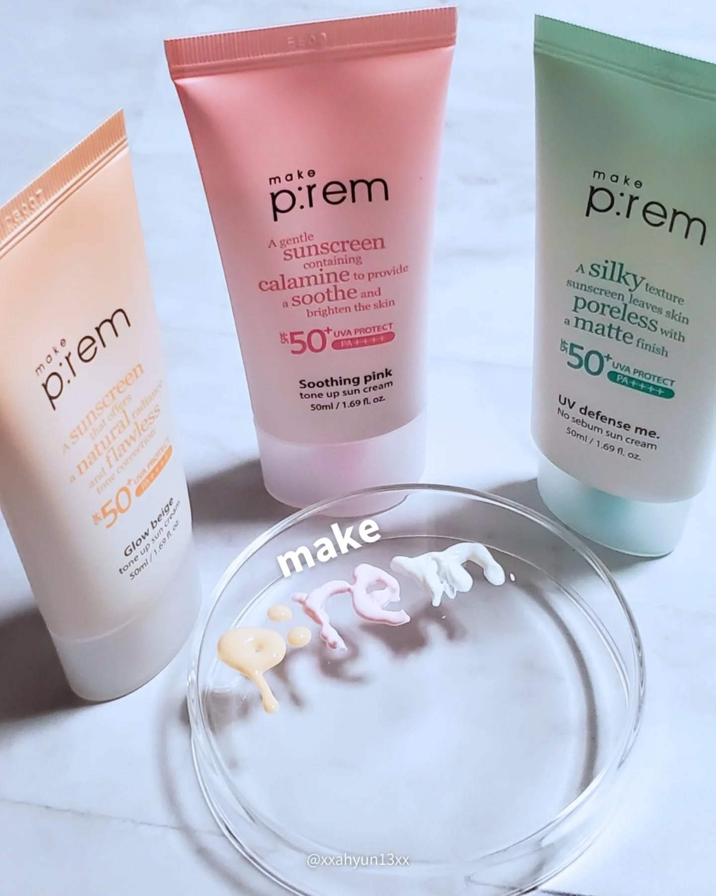 メイクプレム グロウベージュトーンアップサンクリーム/make prem/日焼け止めクリームを使ったクチコミ（3枚目）