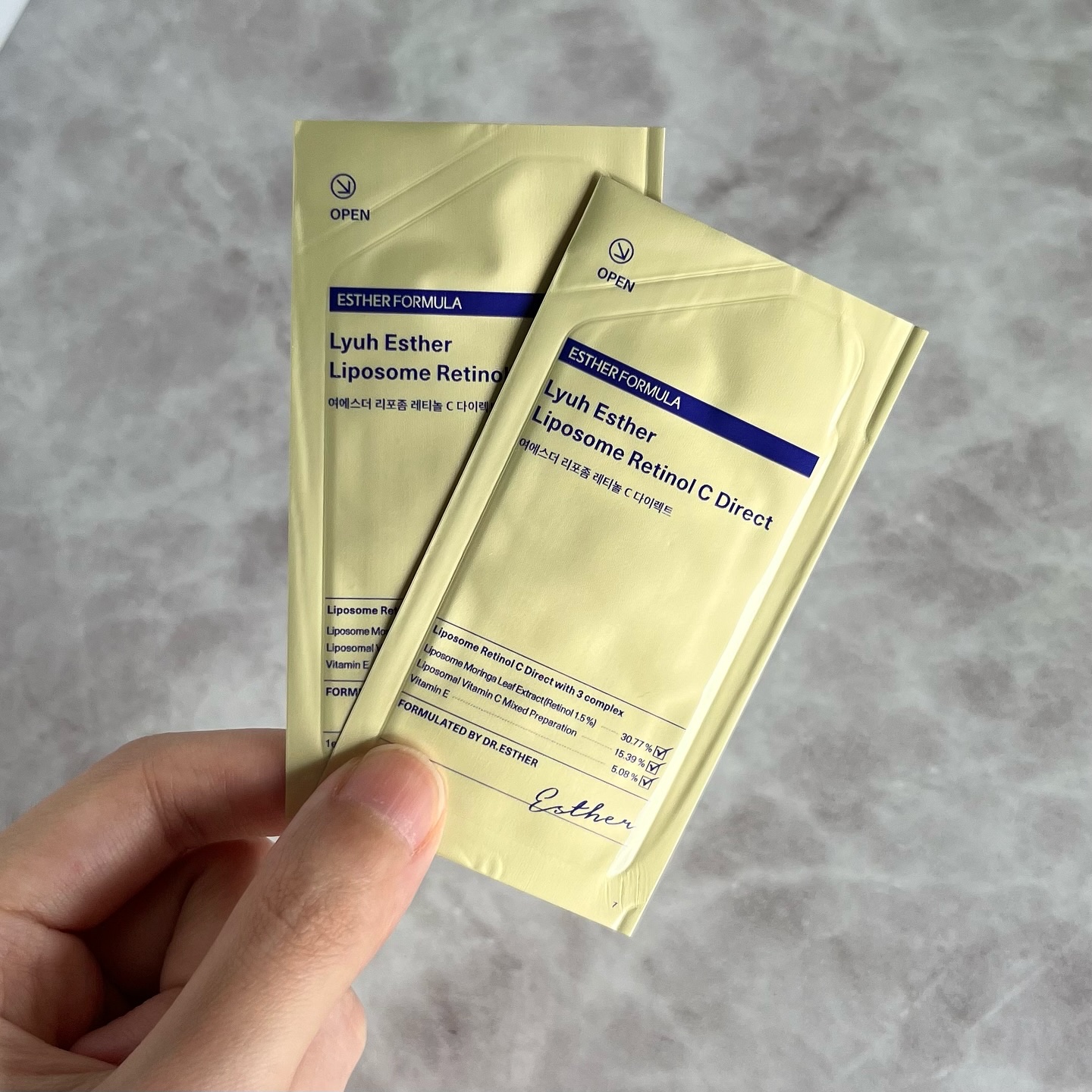 ヨエスターリポソームレチノールCダイレクトフィルム/ESTHER FORMULA/美容サプリメントを使ったクチコミ（2枚目）