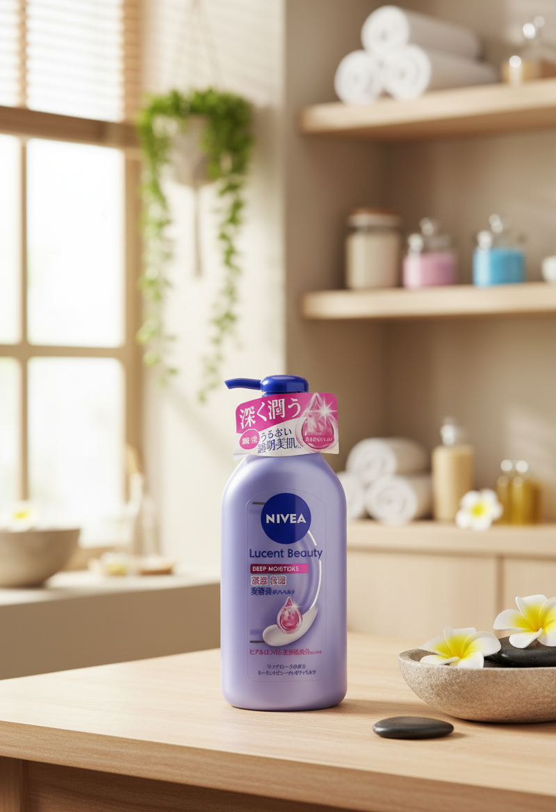 ニベア ルーセントビューティ ディープモイスチャー 浸透保湿美容液ボディミルク リッチローズの香り/ニベア/ボディミルクを使ったクチコミ（1枚目）