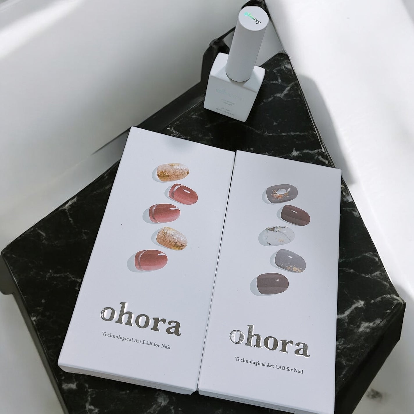 セミキュアジェルネイル(ハンド)/ohora/ネイルシールを使ったクチコミ(1枚目)