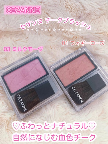 チークブラッシュ/CEZANNE/パウダーチークを使ったクチコミ(1枚目)