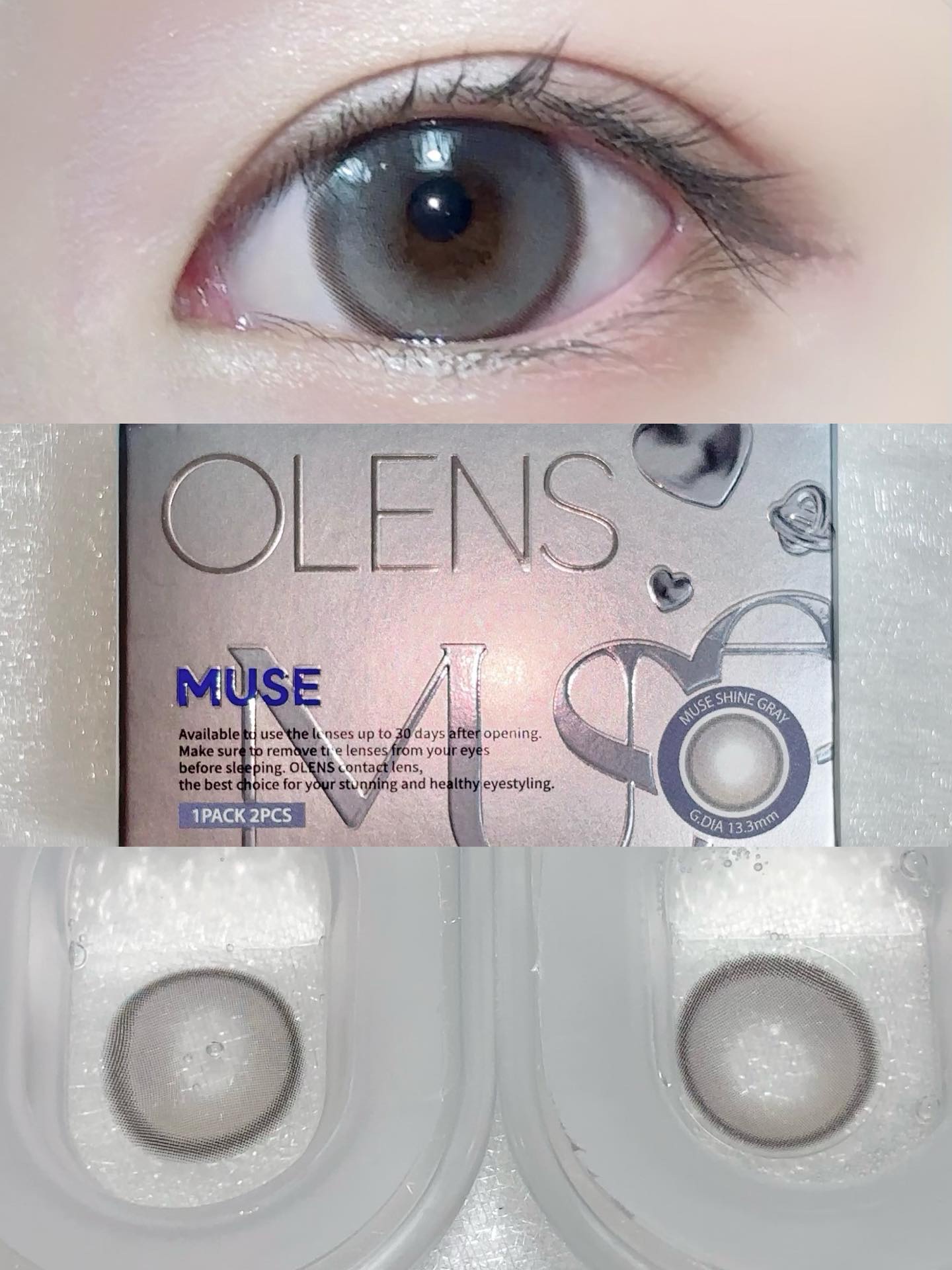 MUSE 1month/OLENS/１ヶ月（１MONTH）カラコンを使ったクチコミ（2枚目）