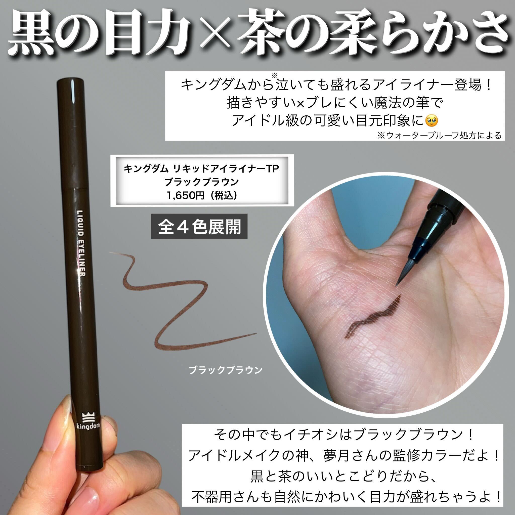 リキッドアイライナーTP/キングダム/リキッドアイライナーを使ったクチコミ（2枚目）