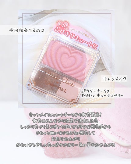 パウダーチークス/キャンメイク/パウダーチークを使ったクチコミ(2枚目)