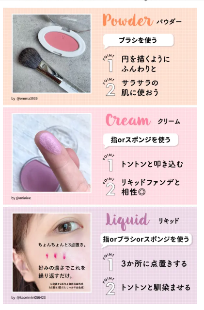 チークの入れ方